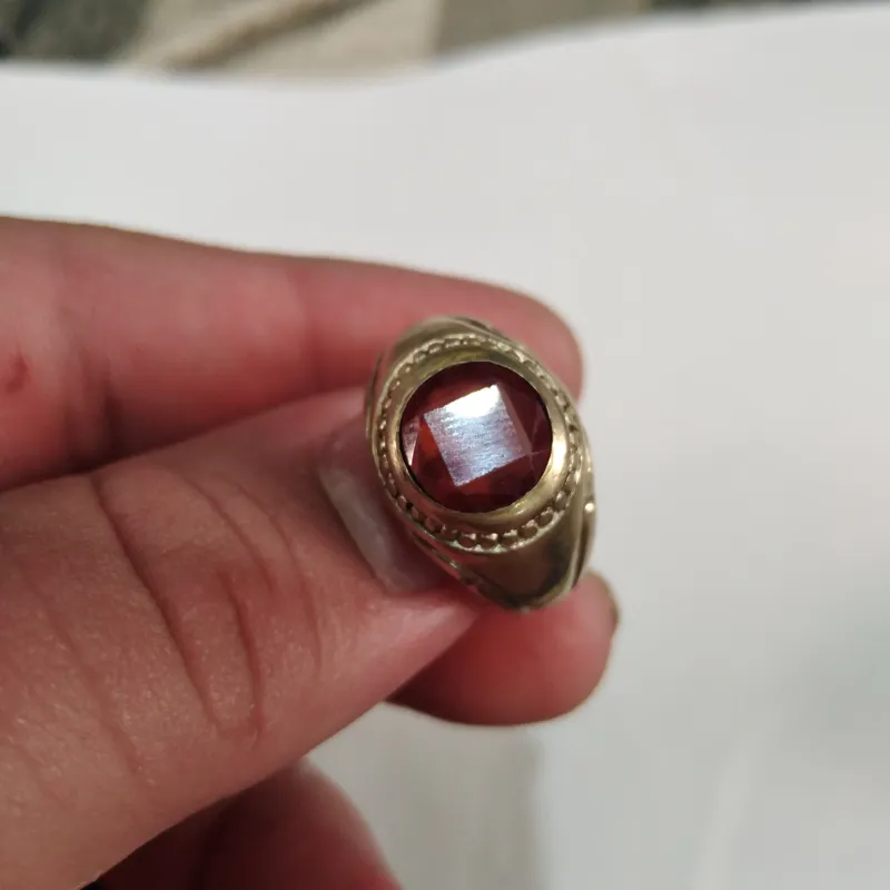 حراجی انگشتر نقره 925 دست ساز یاقوت