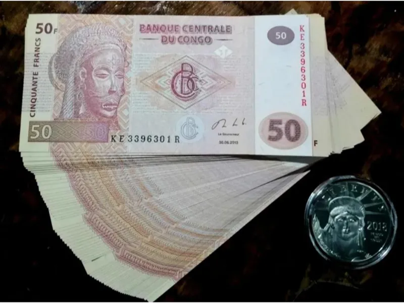 حراجی 7 جفت اسکناس 50 فرانک کنگو