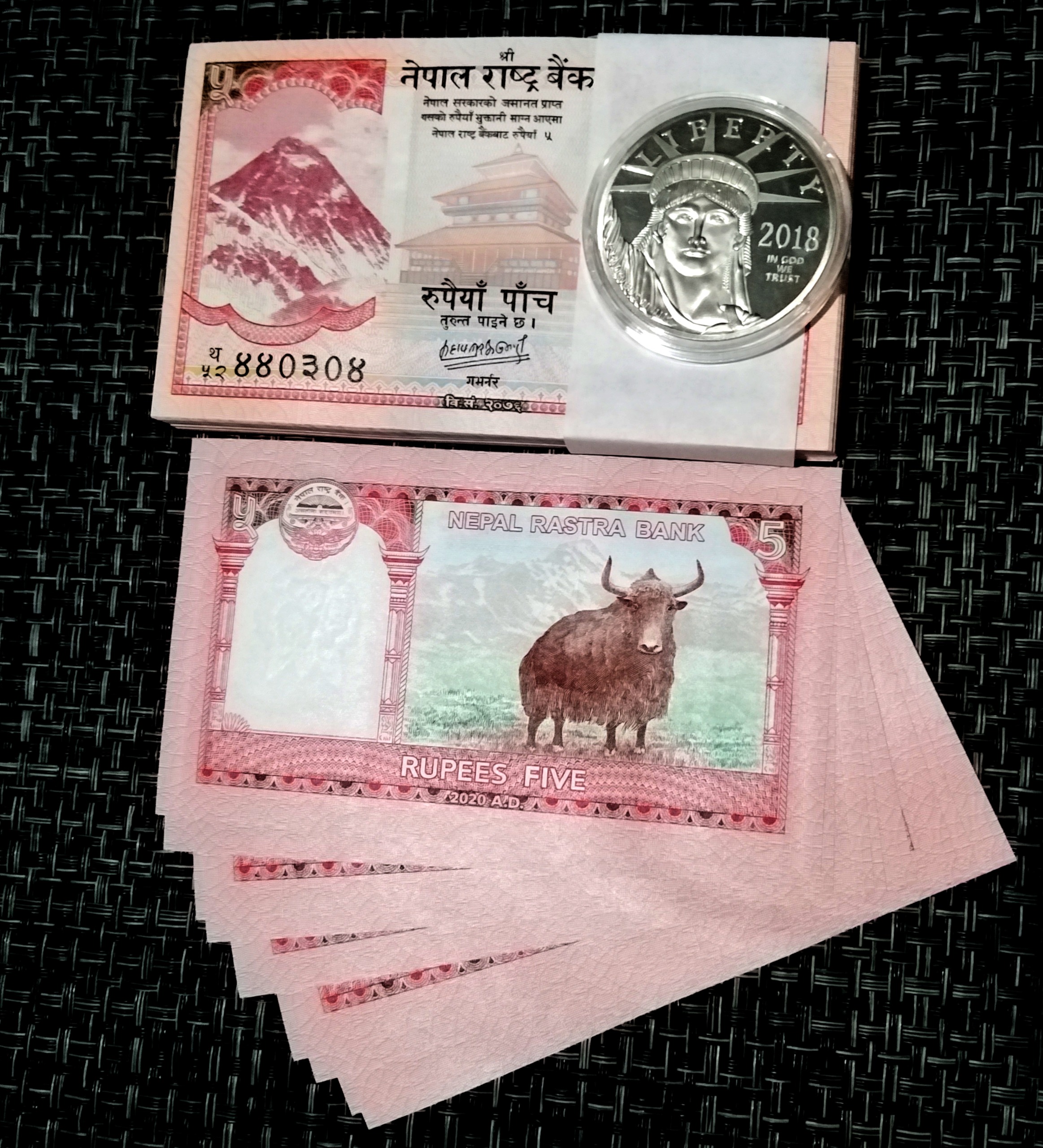 6 جفت حراجی با هدیه 5 روپیه نپال نو بانکی