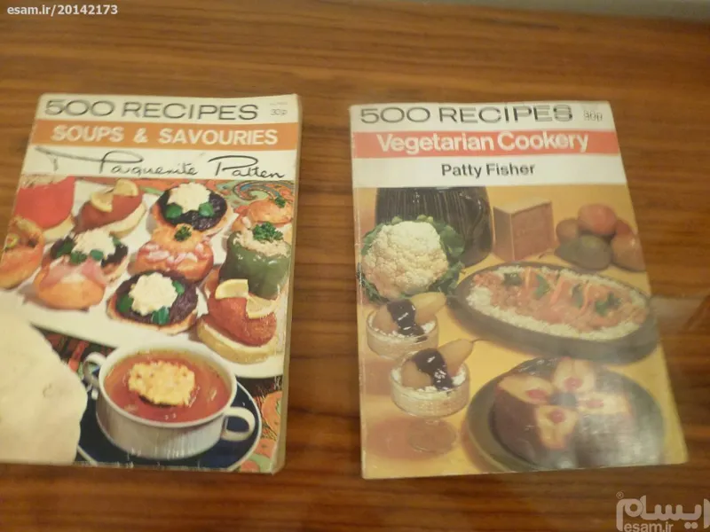 جفت کتاب food recipes چاپ 1973 انگلیس