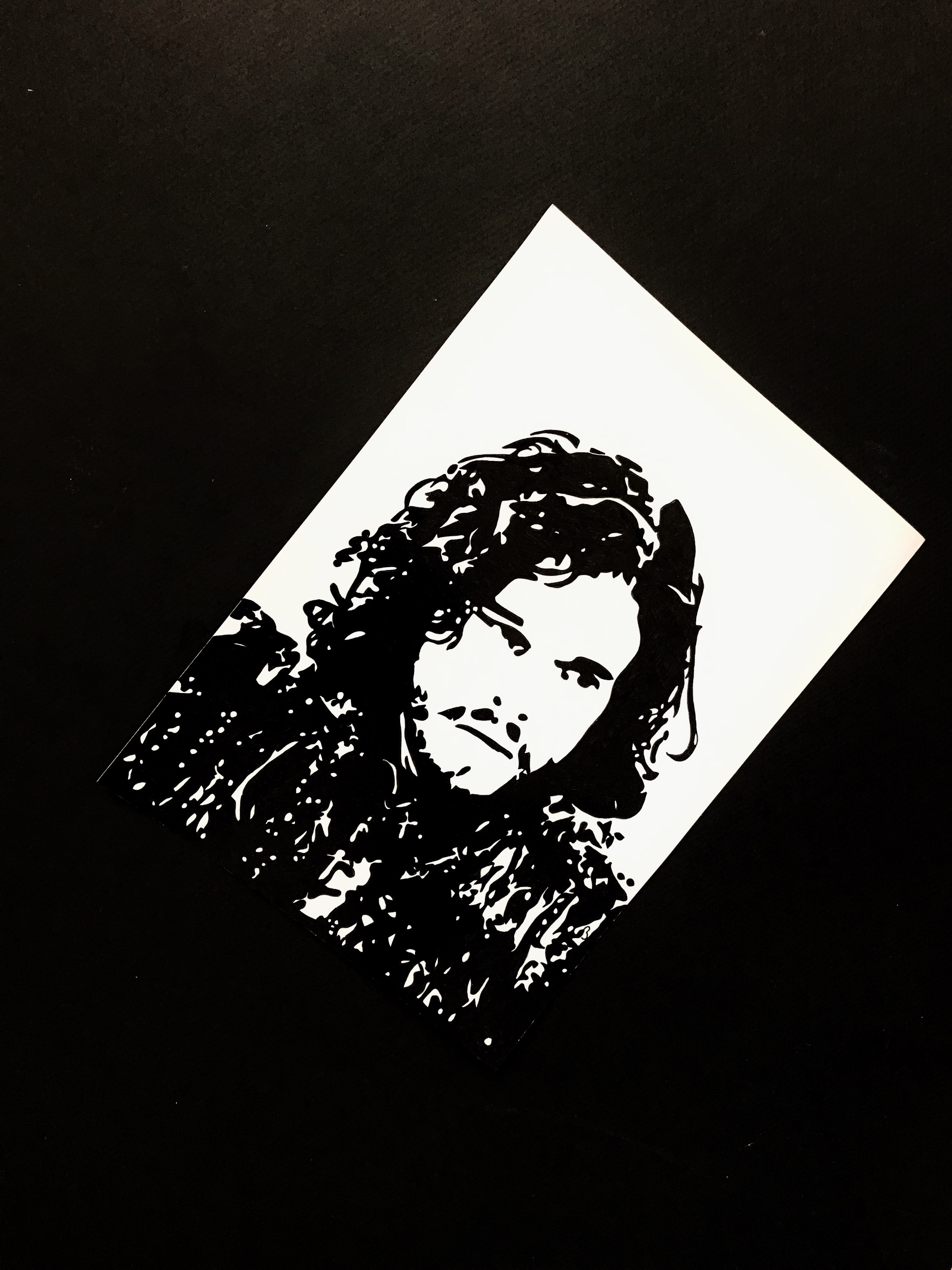 نقاشی پوستری جان اسنو گیم آف ترونز