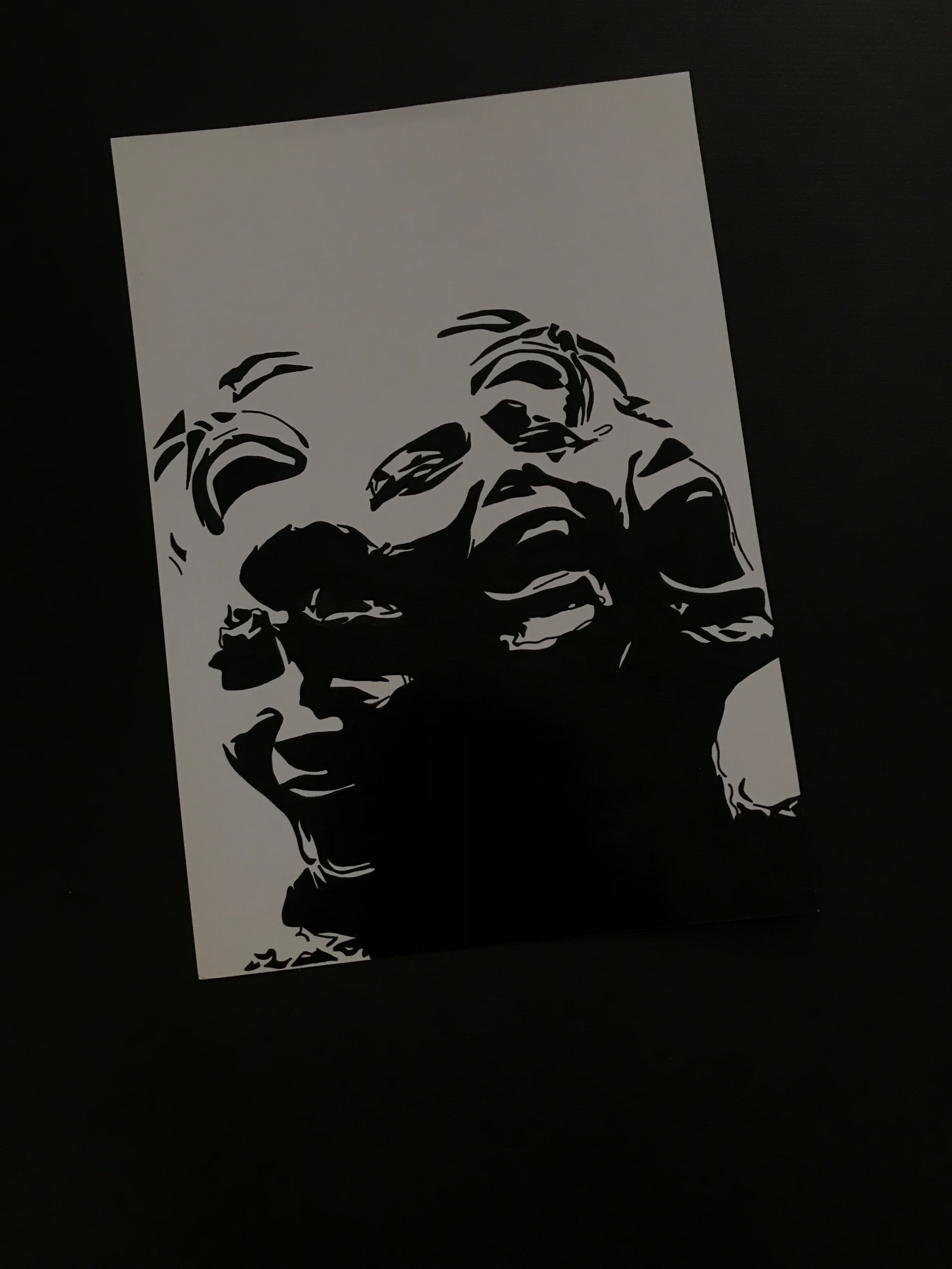 نقاشی پوستری صورت