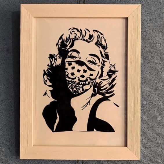 نقاشی پوستری مرلین مونرو