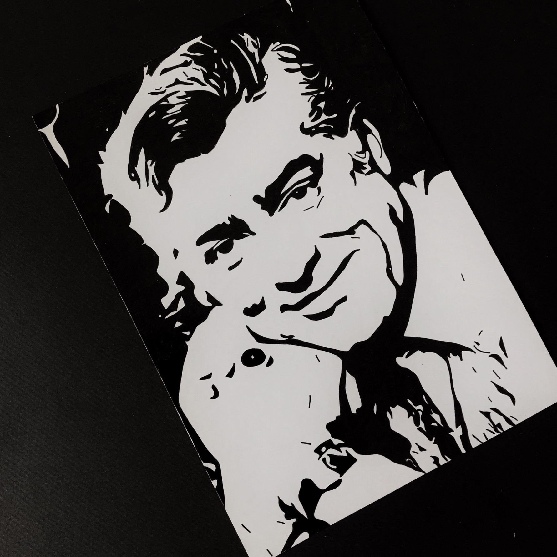 نقاشی پوستری محمد علی فردین