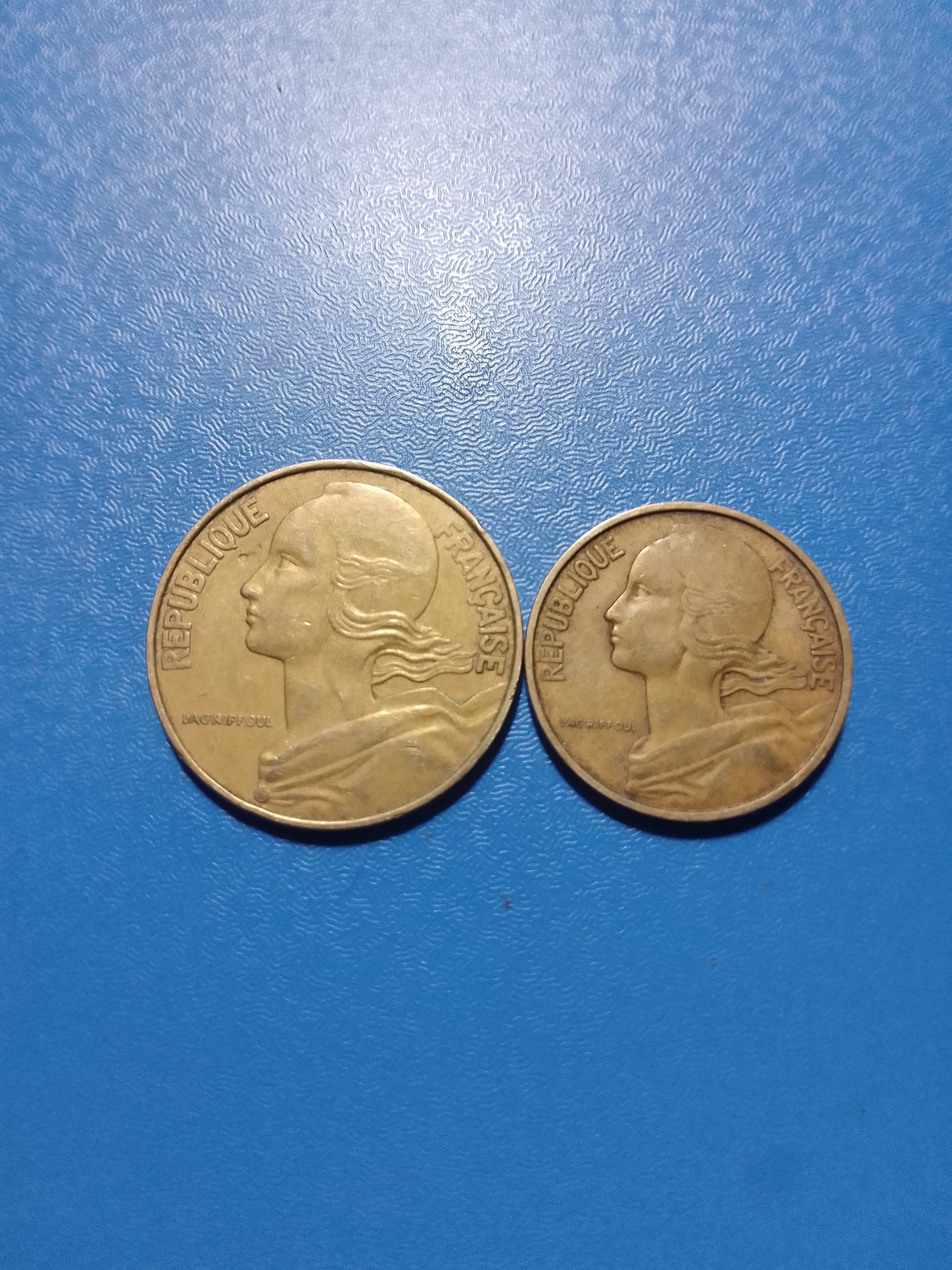 10 و 20 سنتیم قدیمی فرانسه