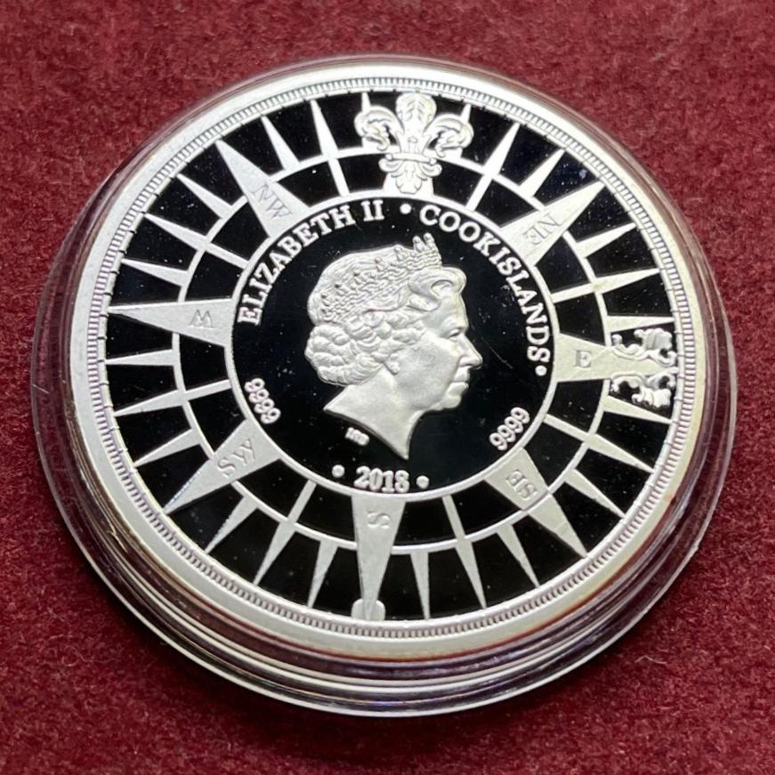 مدال یادبود ملکه الیزابت طرح اکتشاف فضا روکش نقره