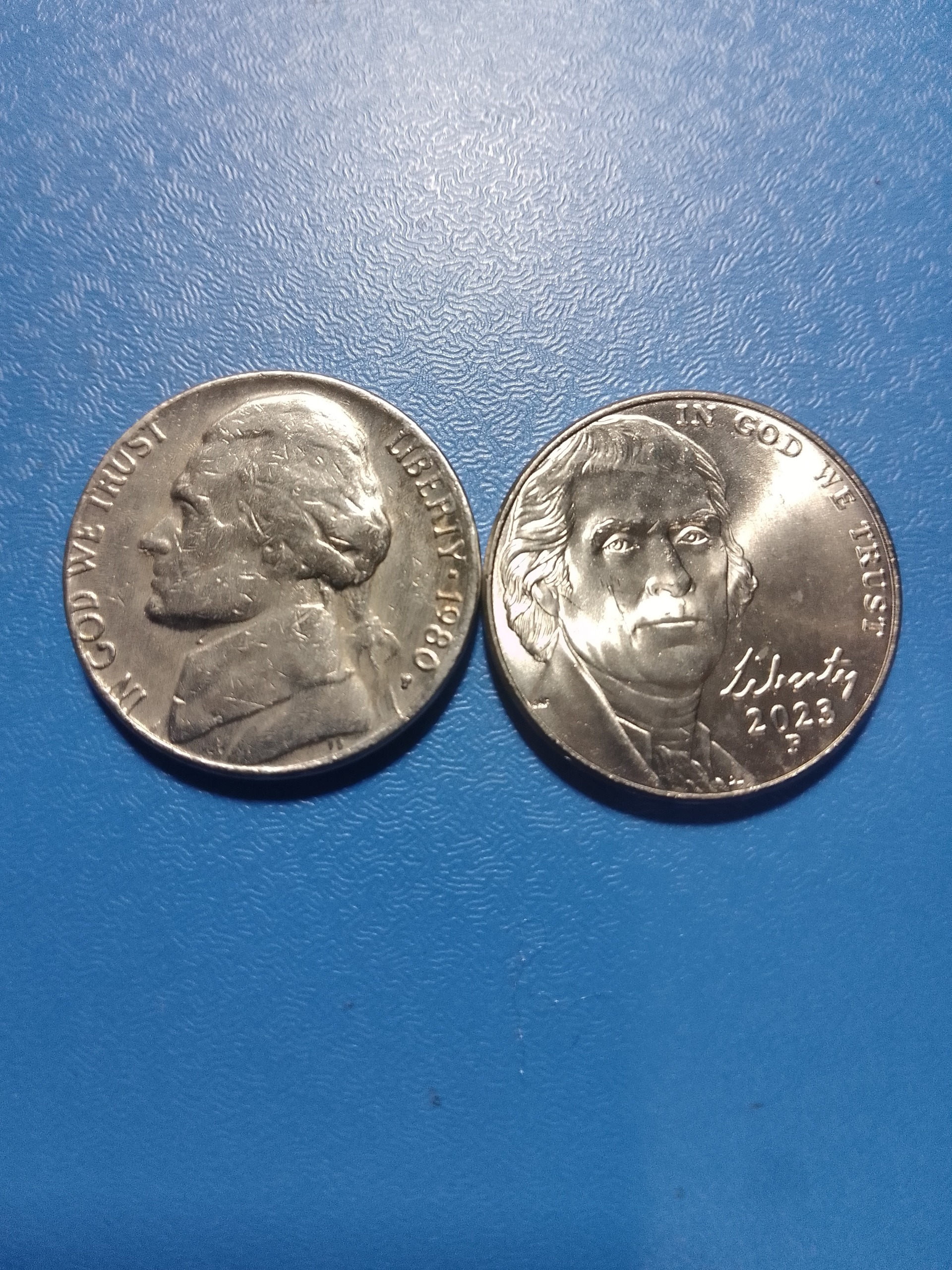 5 سنت قدیم و جدید آمریکا 1980 و 2023