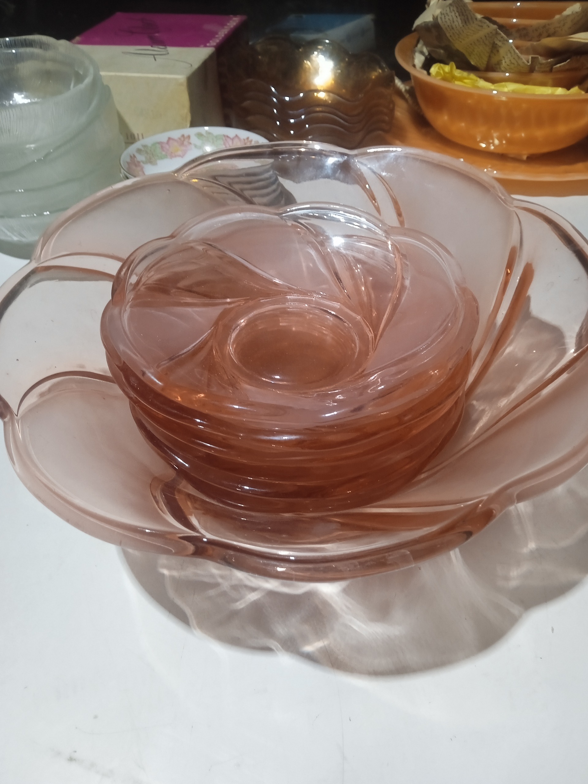 سرویس 7 پارچه انار خوری روسی  باقدمت زیاد