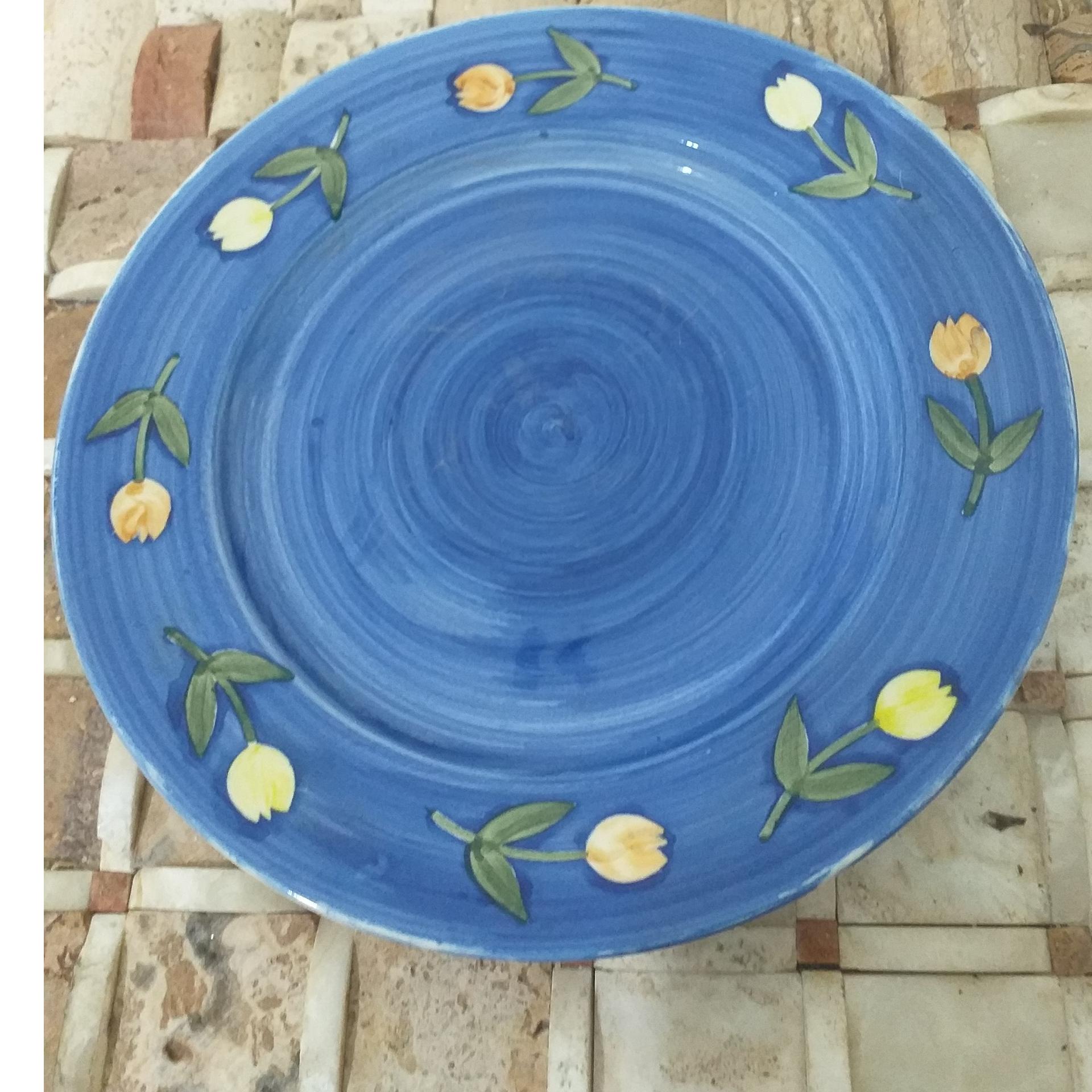 بشقاب سرامیکی دست ساز با نقاشی دست