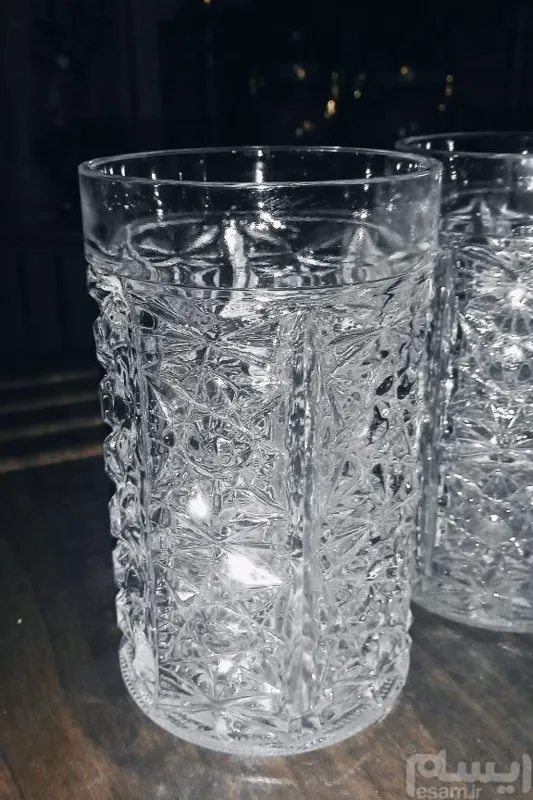 لیوان چک قدیمی تمام تراش کمیاب