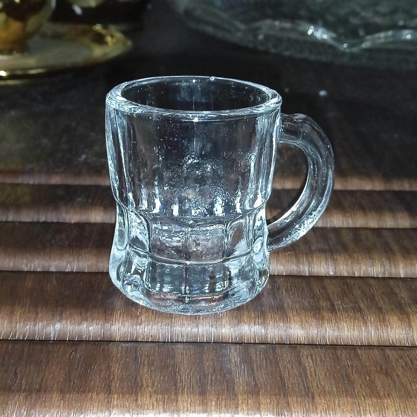 یکدست استکان دسته دار قدیمی مینیاتوری نوستالژیک