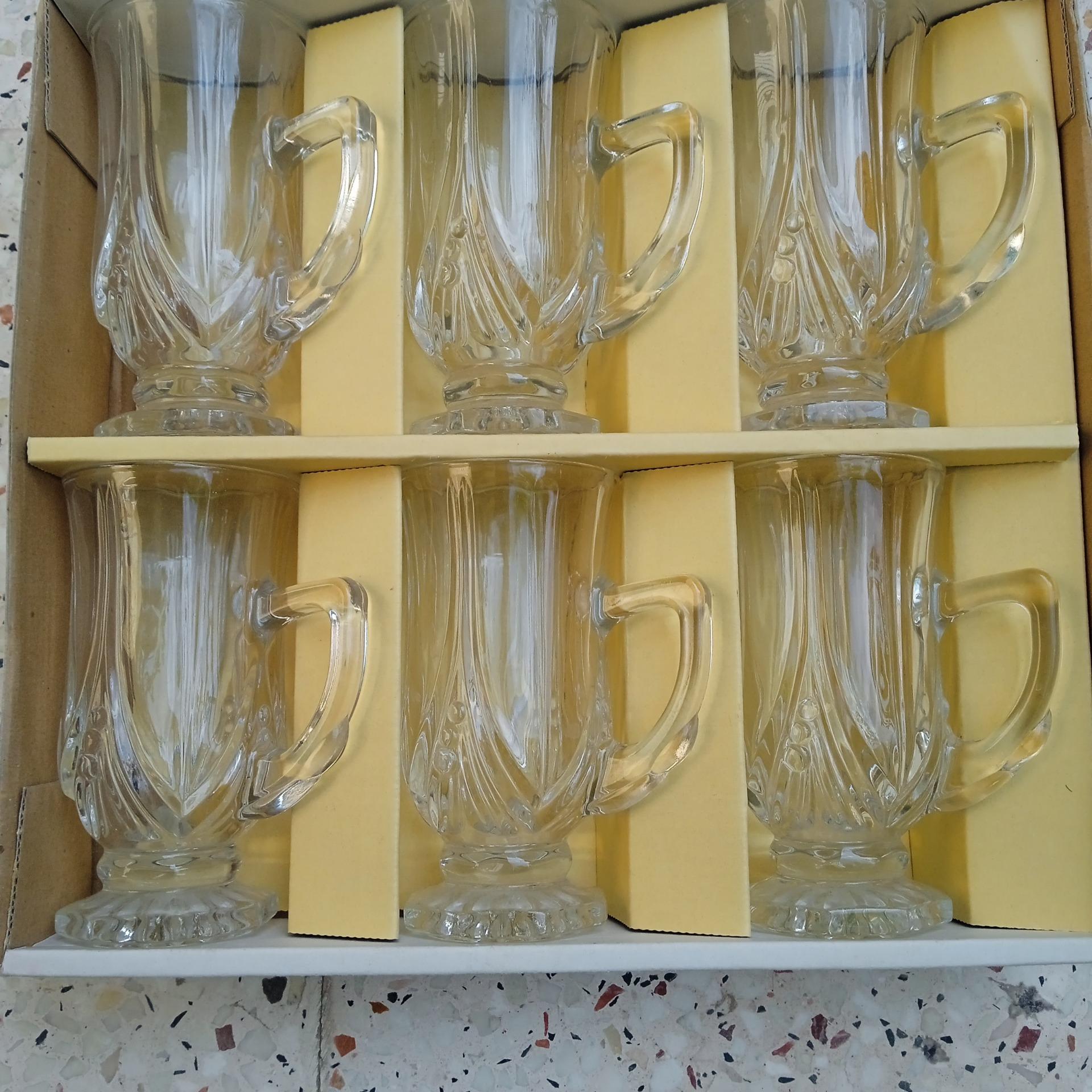 یکدست استکان بزرگ دسته دار ژاپنی نهایت کیفیت