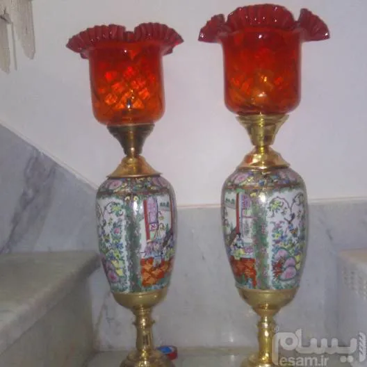 بزرگترین جفت چراغ لاله نایاب گل مرغی در کشور