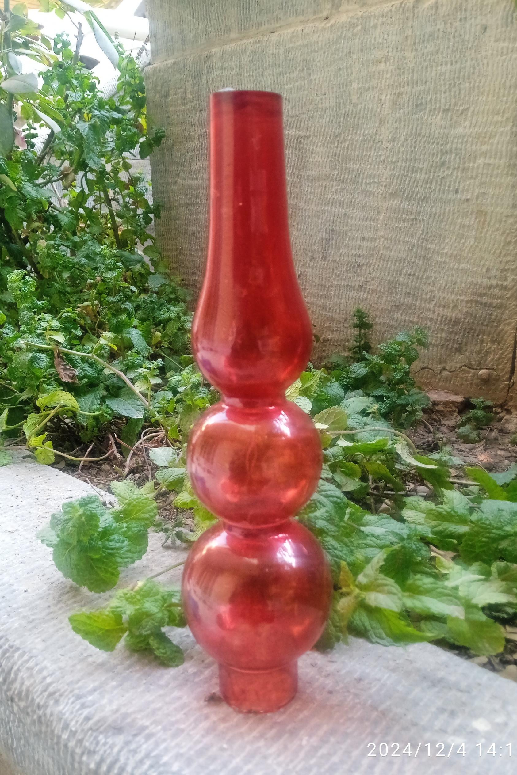 شیشه چراغ قدیمی وخاص دهانه ورودی3/2سانت