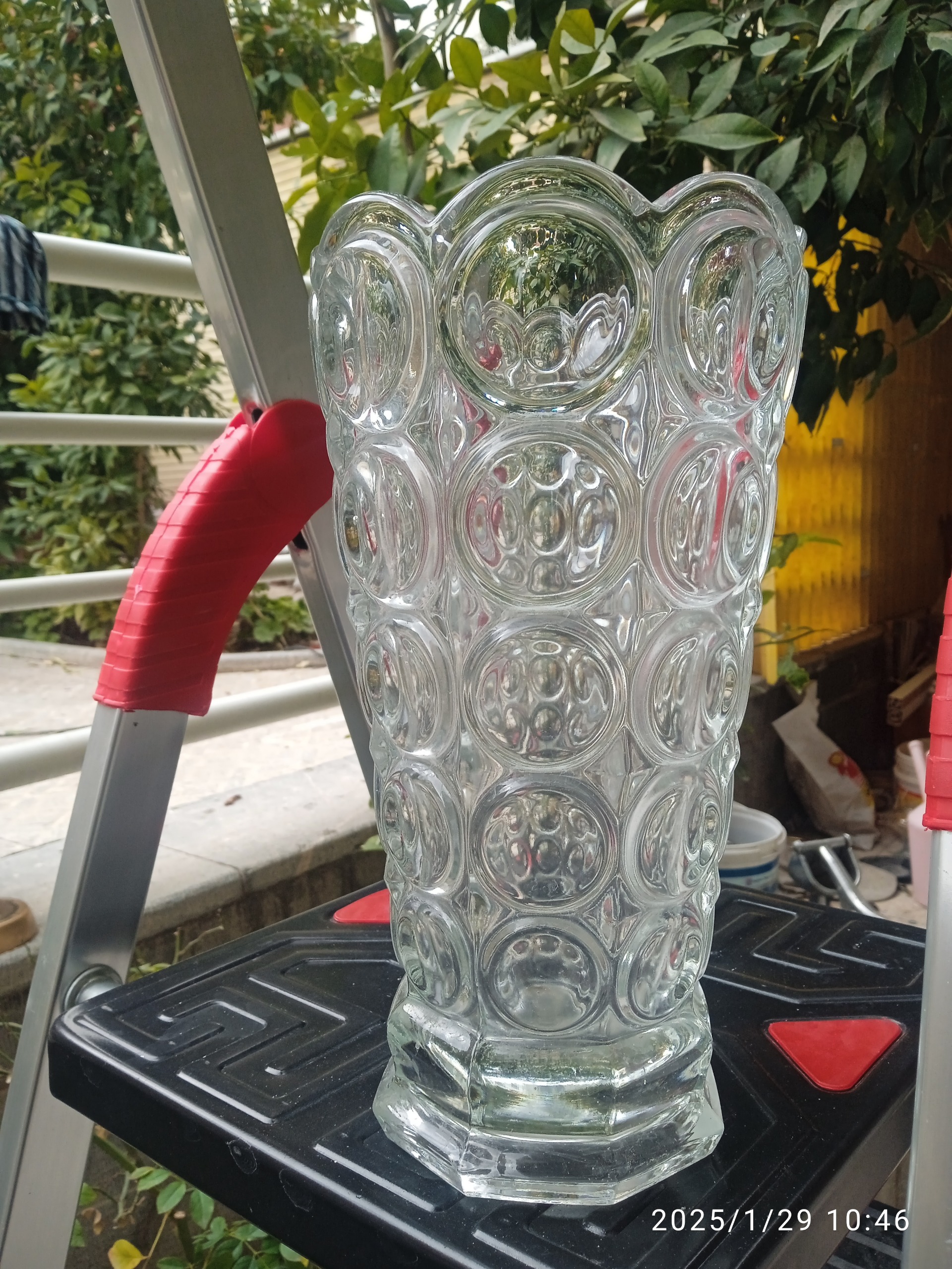 گلدان قدیمی چک ارتفاع بیشتر از 25 سانتیمتر