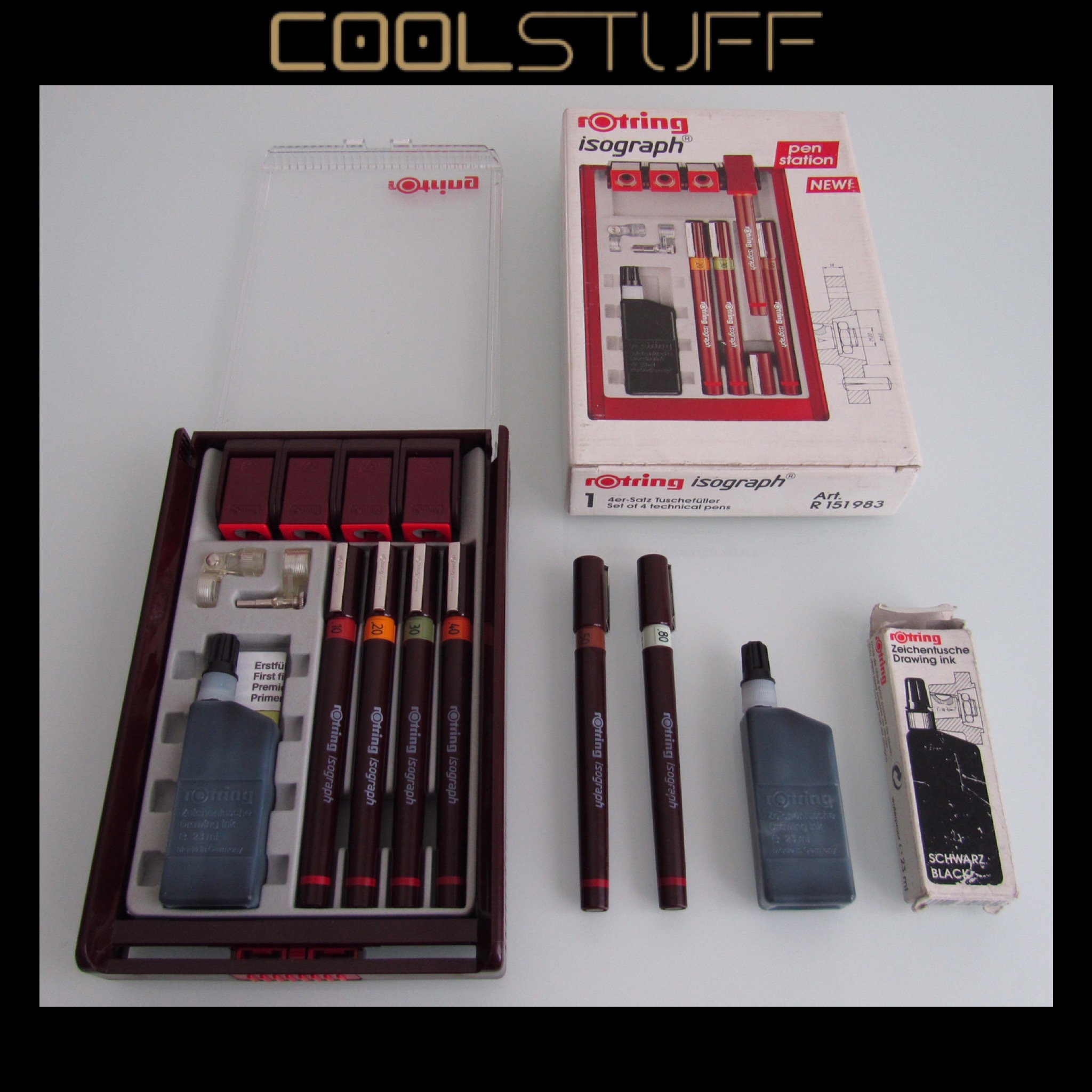ROTRING ISOGRAPH تعداد 6 راپید سالم و تمیز - آلمان