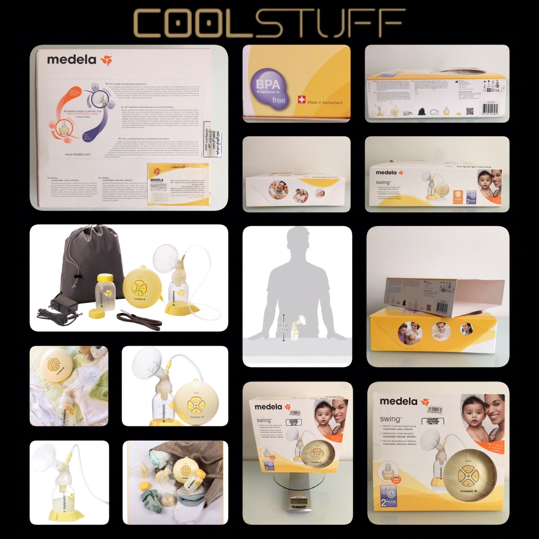 MEDELA SWING شیردوش برقی مدلا ساخت سوئیس - آکبند