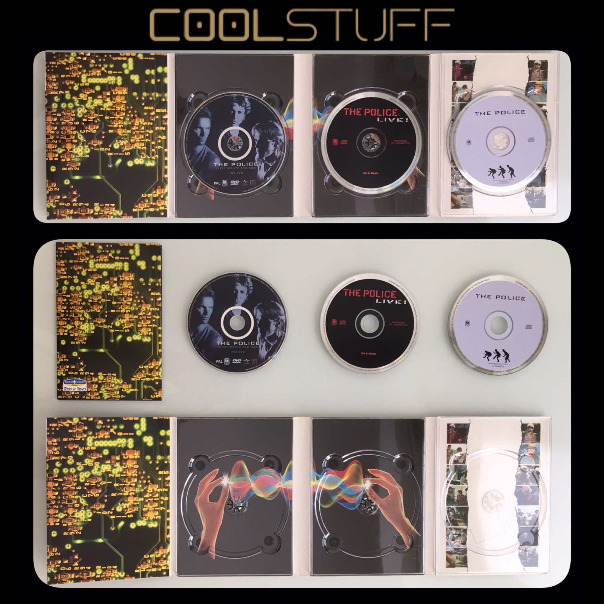 THE POLICE پلیس  2سی دی صوتی و یک دی وی دی تصویری