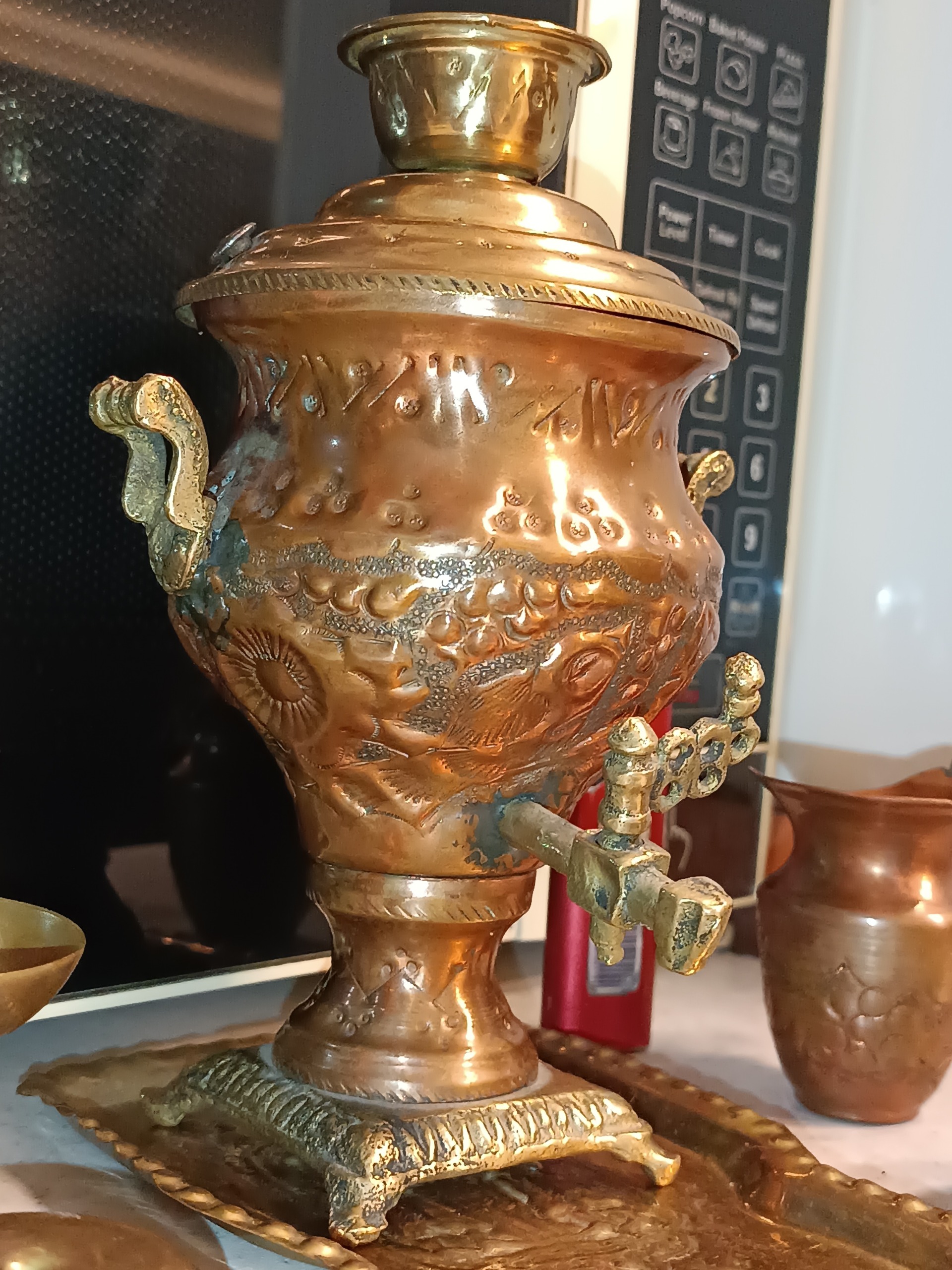 کوچکترین سماور ذغالی ایران توران