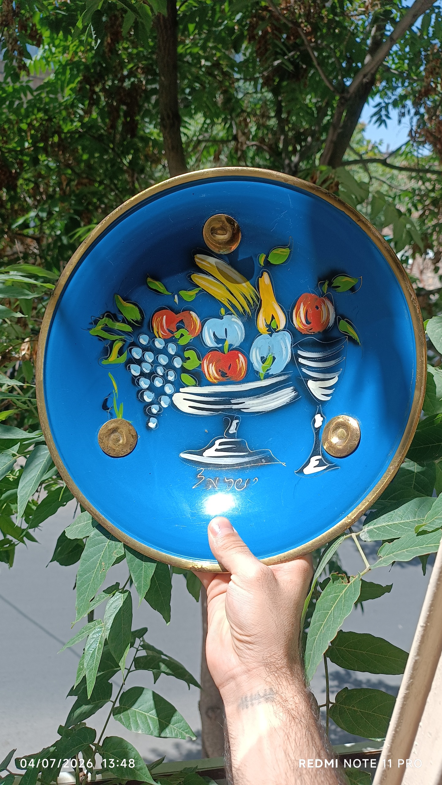 میوه خوری دست ساز نقاشی مینا دست وارداتی