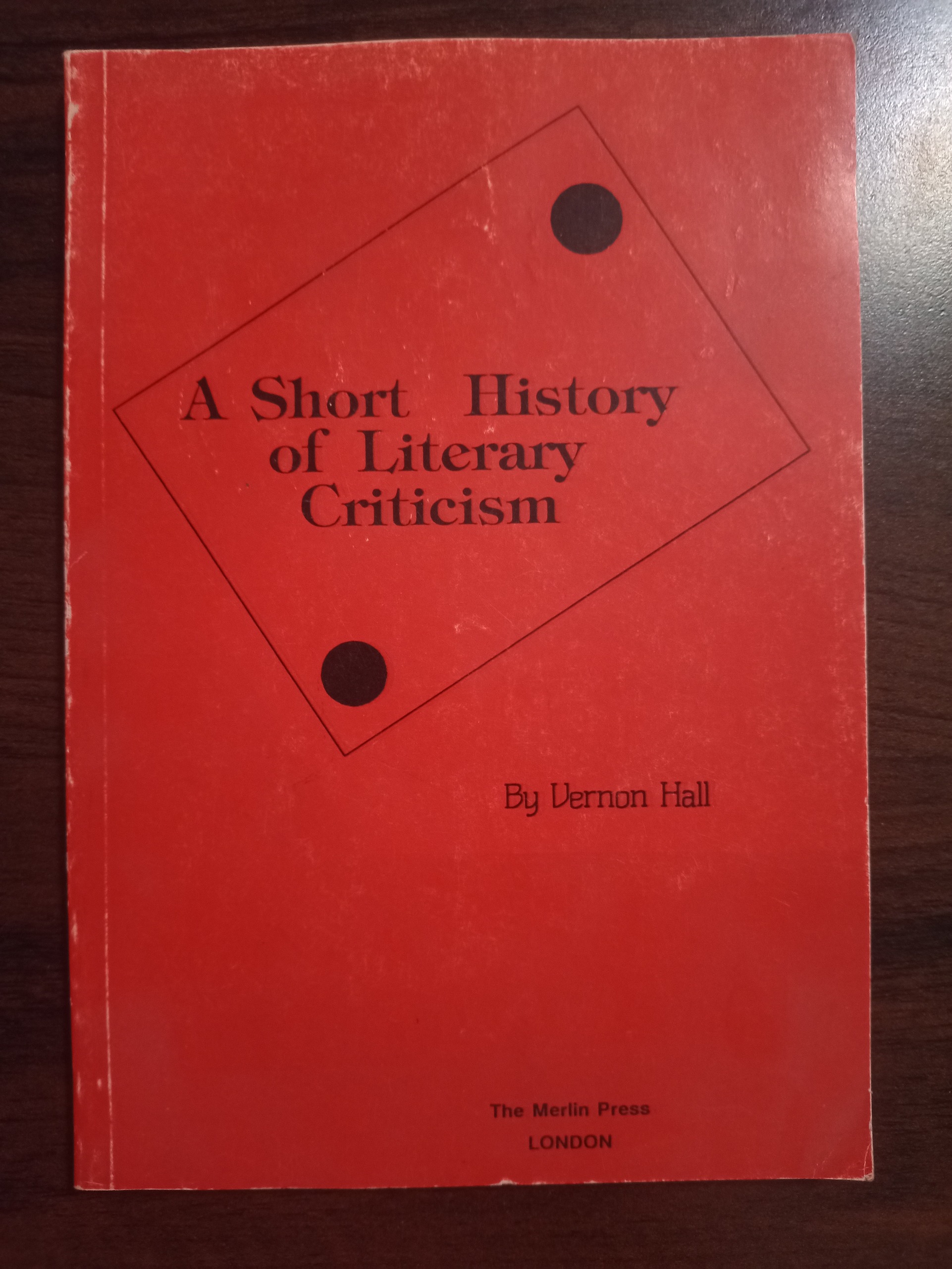 کتاب A Short History of Literatury Criticism