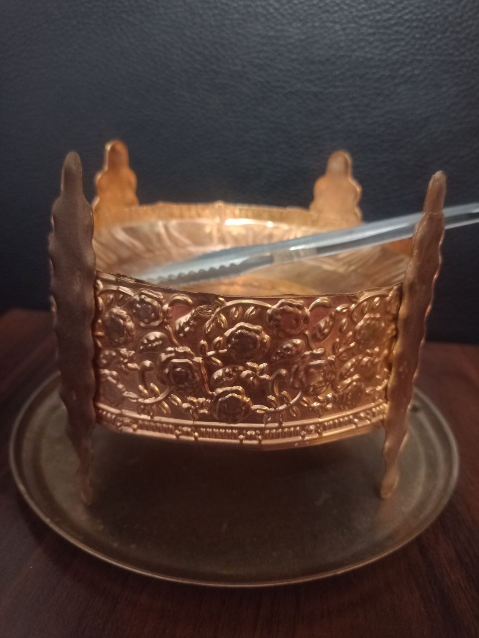 منقل مسی کوچک برای عود، اسپند و غیره. توضیحات مهم