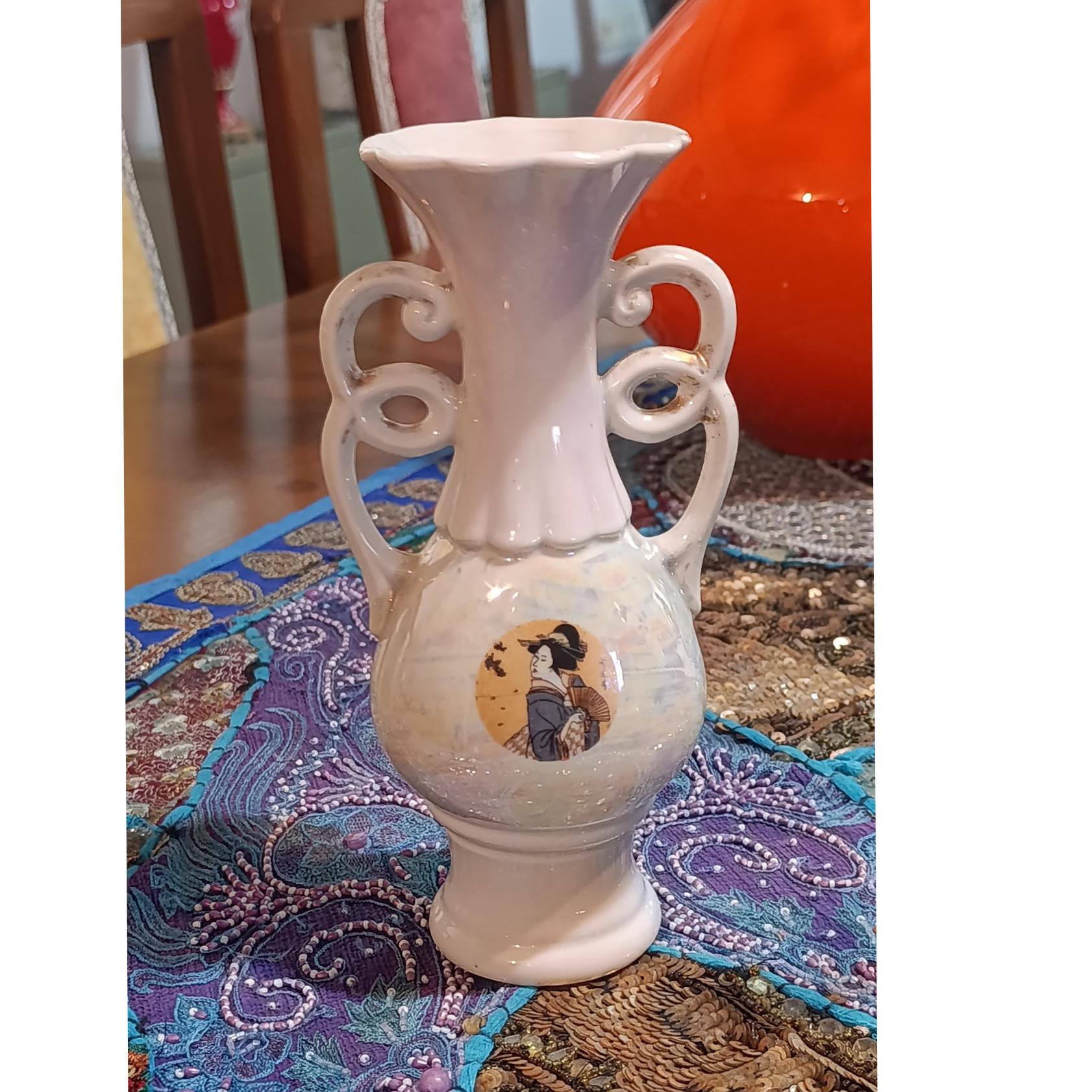 گلدان سرامیکی آنتیک ژاپنی