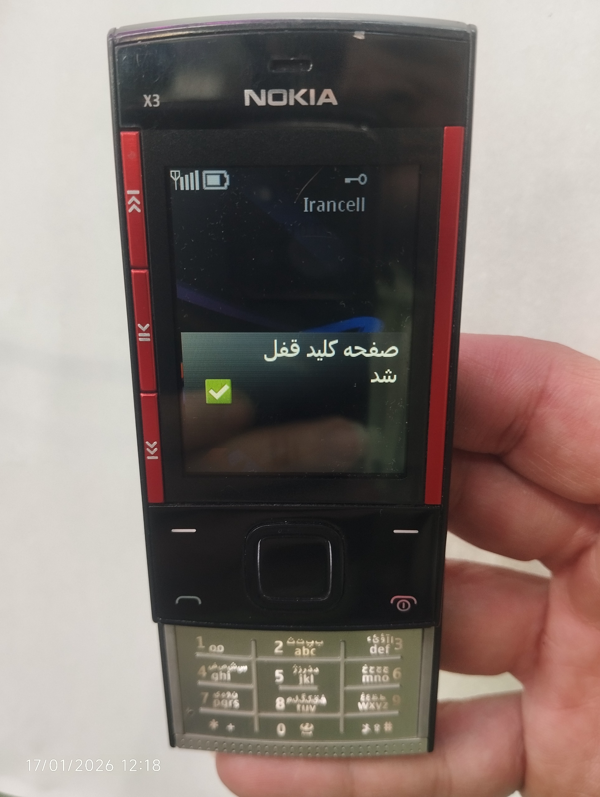 نوکیا x3 قدیمی در حد