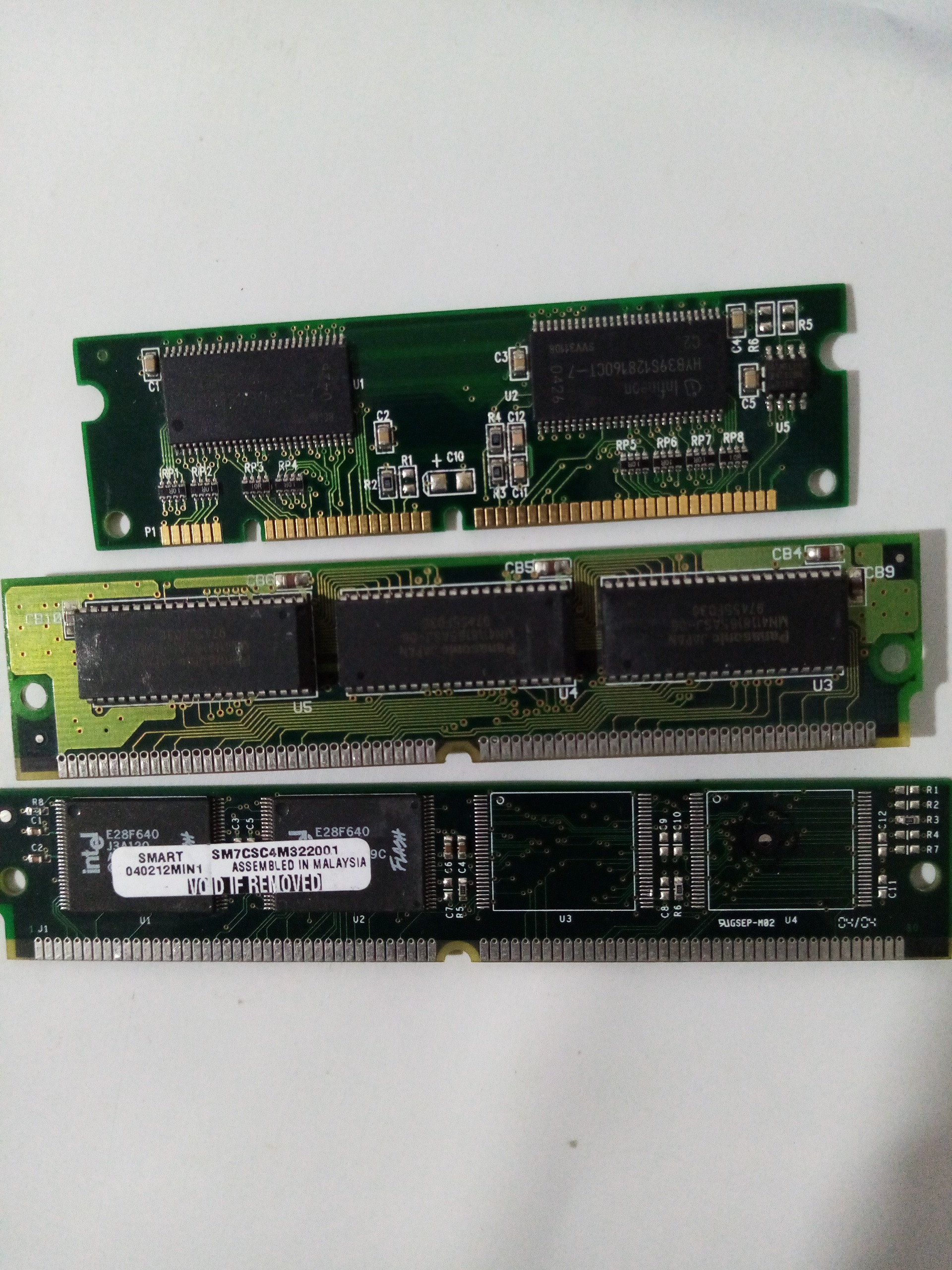 سه عدد رم کامپیوتر یالپ تاپ