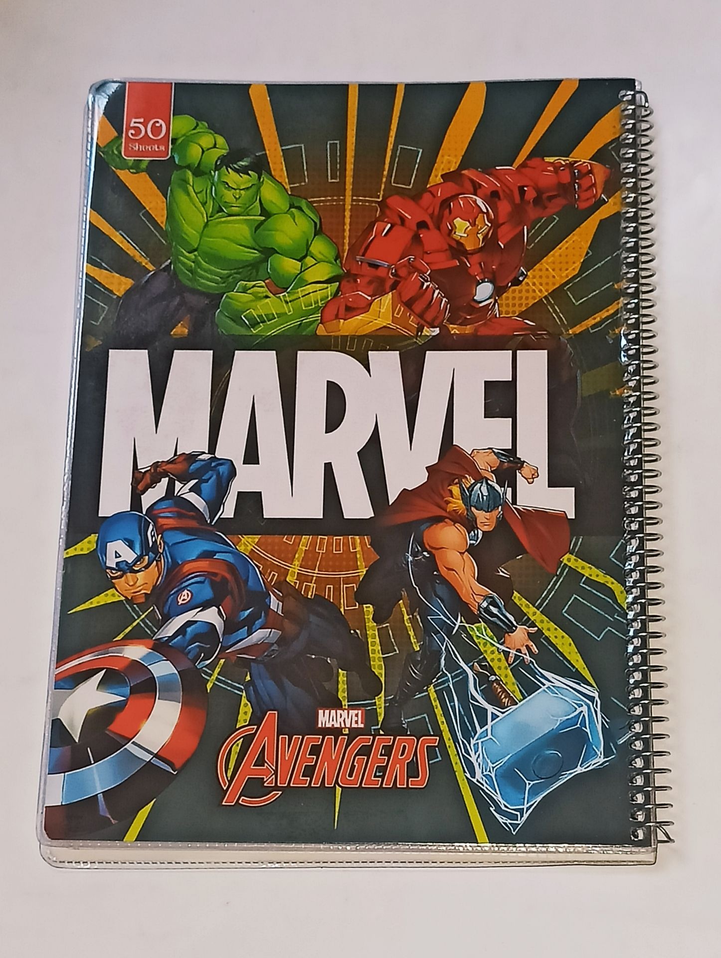 دفتر سیمی خط دار 50 برگ طرح انتقام جویان مارول