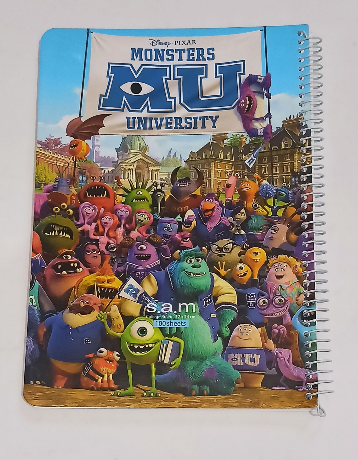 دفتر سیمی خط دار 100 برگ طرح زیبای دانشگاه هیولاها