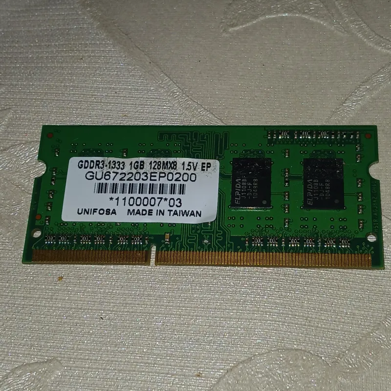 رم لپ تاپ 1 گیگ ddr3 تایوانی