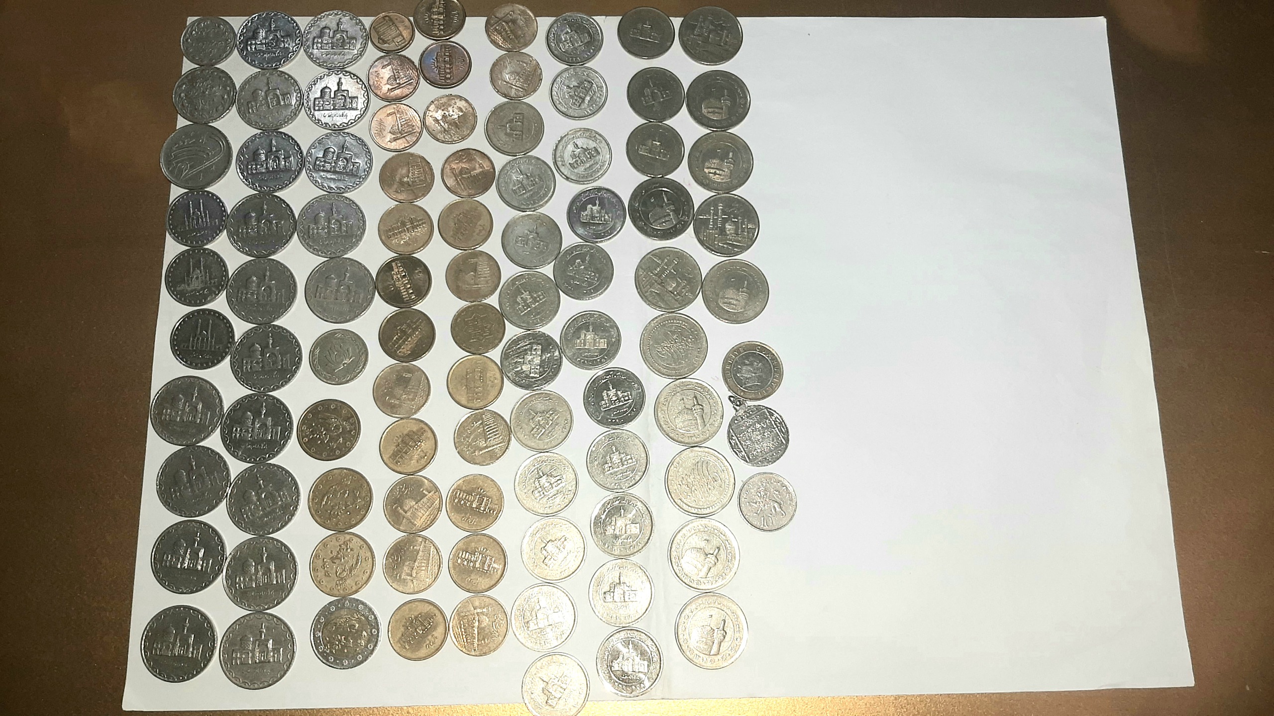 91 عدد سکه قدیمی کم یاب ایران