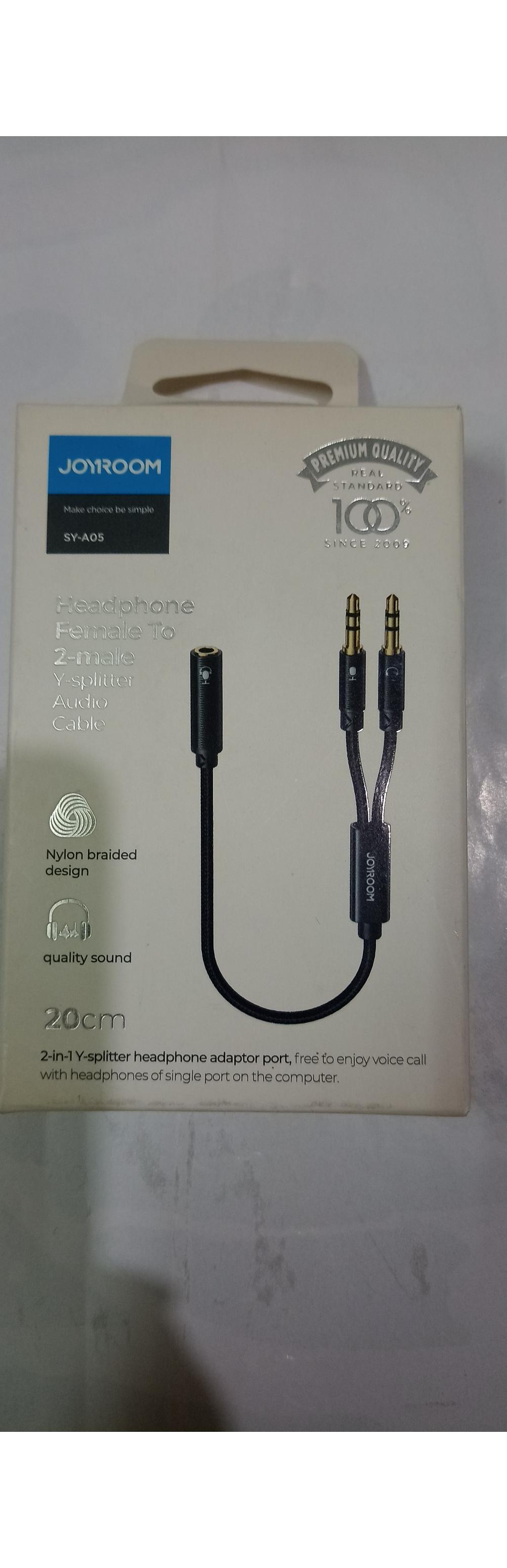 مبدل 1 به 2 آ یو ایکس Joyroom SY-A05