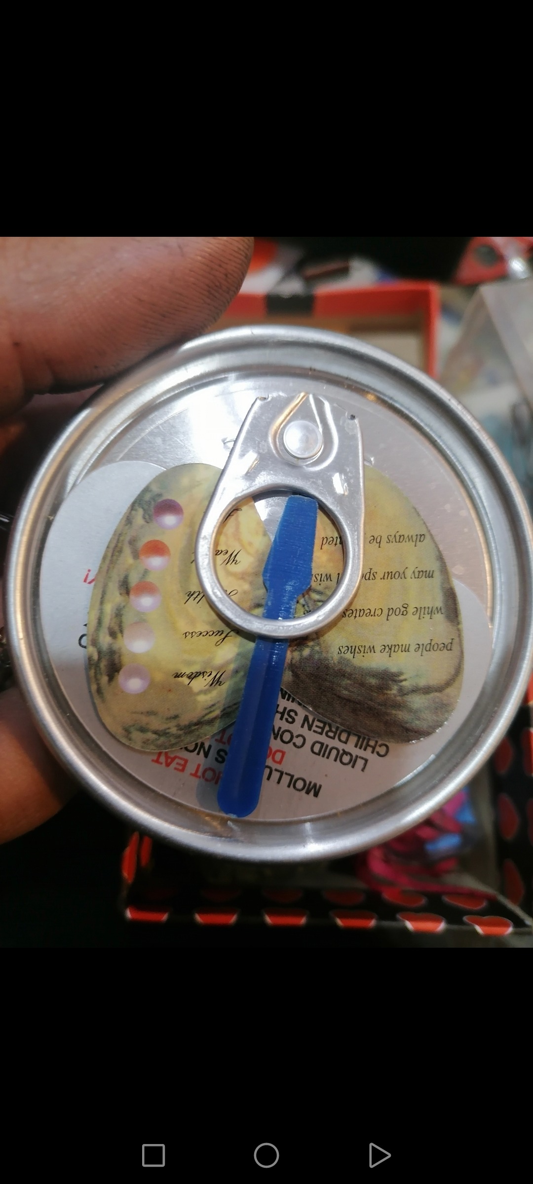 صدف کنسروی با مروارید ژاپنی اصل به ضمانت