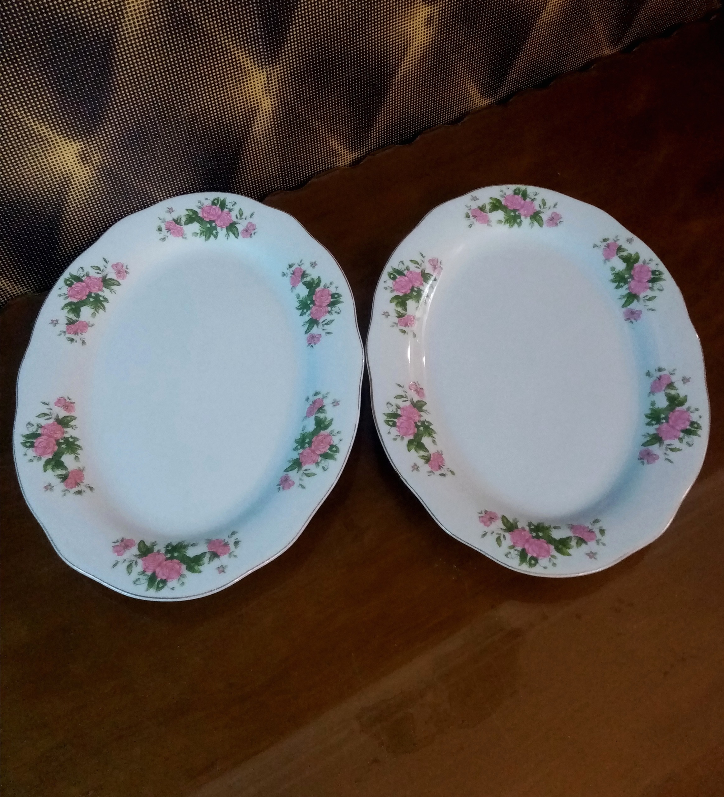 یکجفت دیس گلسرخی کوچک 30سانتی