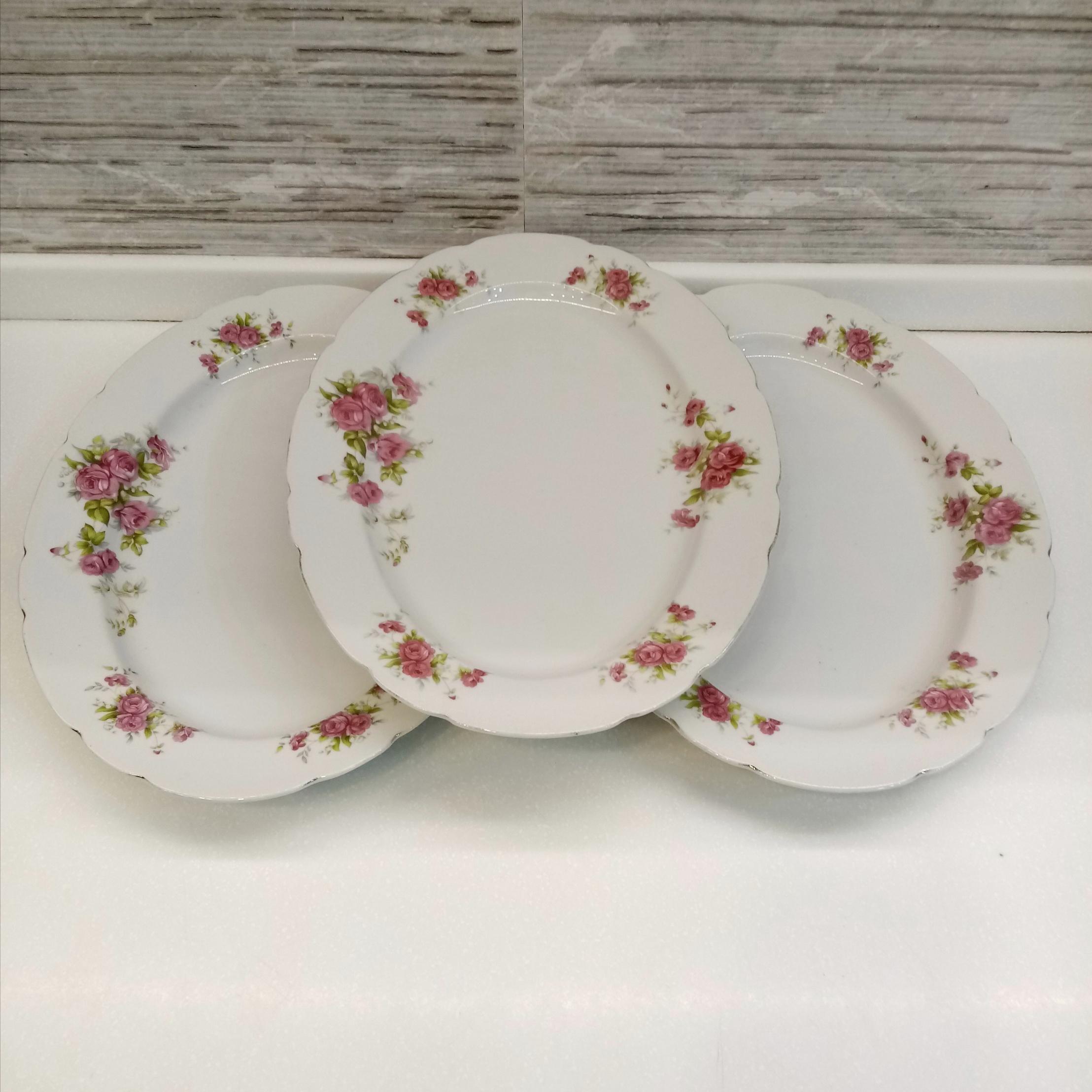 3عدد دیس گلسرخی مسعود 36سانتی kpm