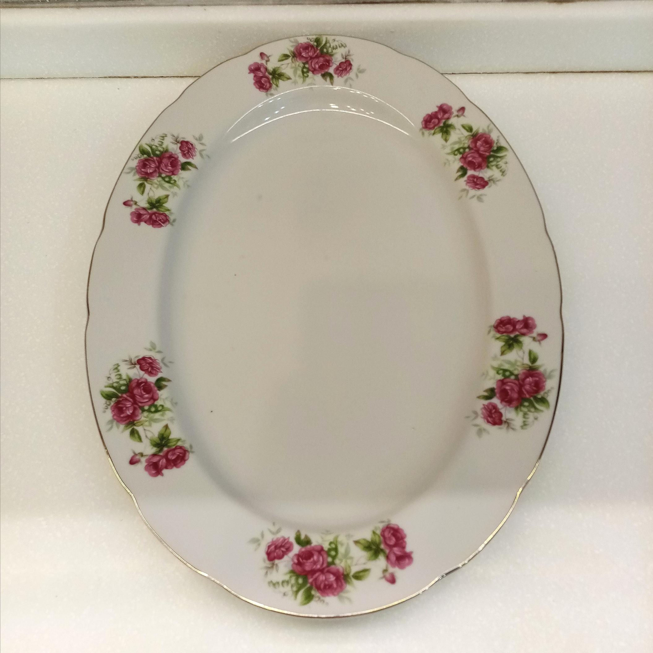 دیس گلسرخی قدیمی ژاپنی 36سانت