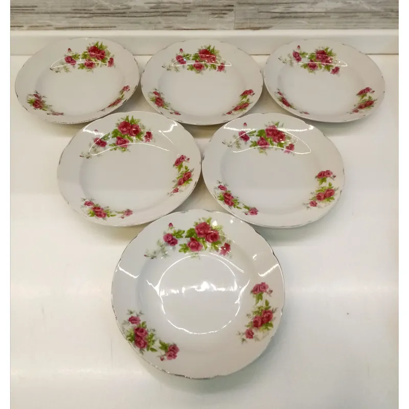 بشقاب خورش خوری گلسرخی سفارشی ژاپنی