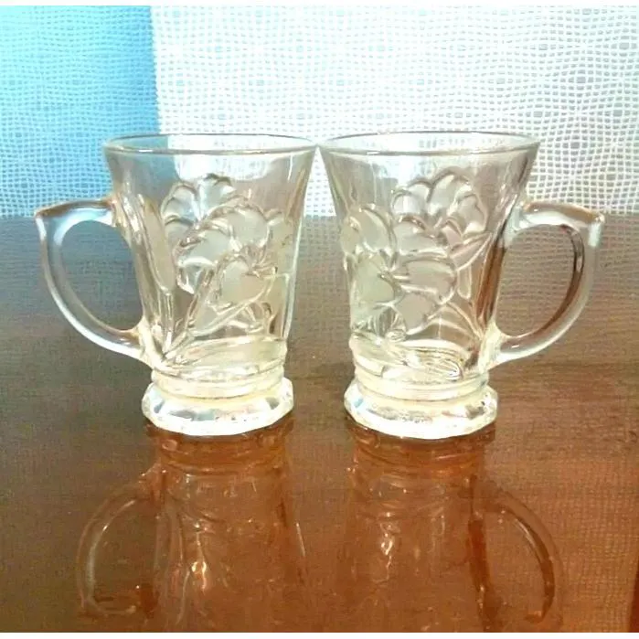 لیوان دسته دار کریستال ژاپنی نو 2عدد