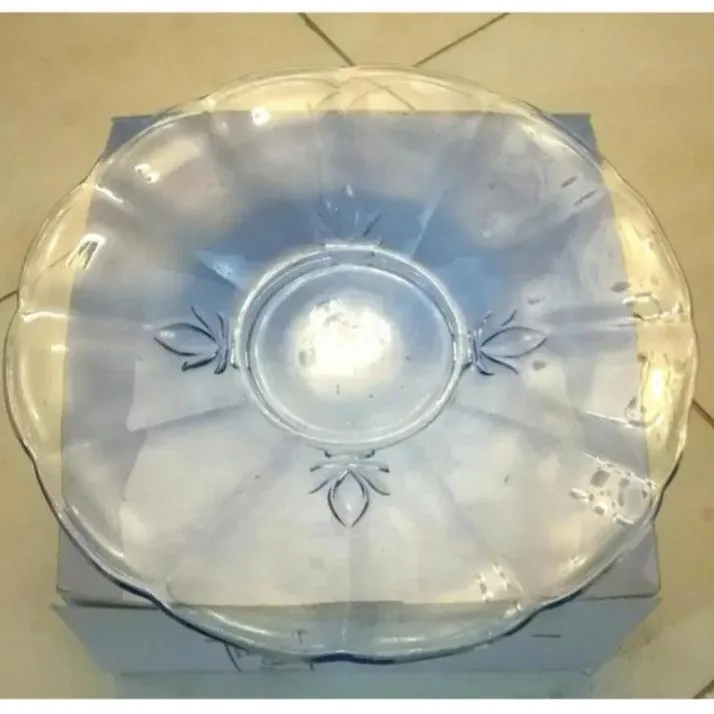 دیس میوه خوری آبی لایت کریستال چک