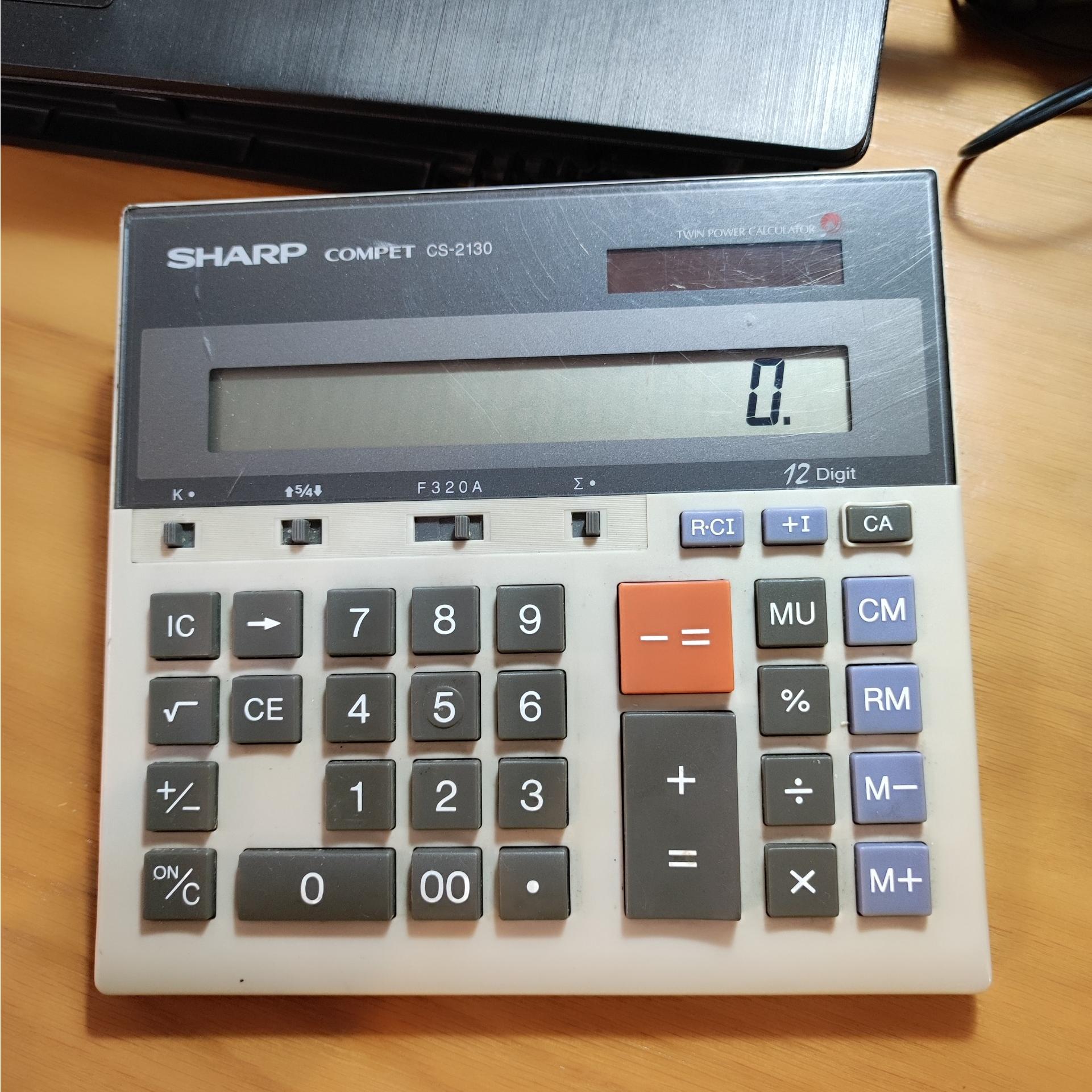 ماشین حساب شارپ sharp compet cs-2130 (توضیحات)