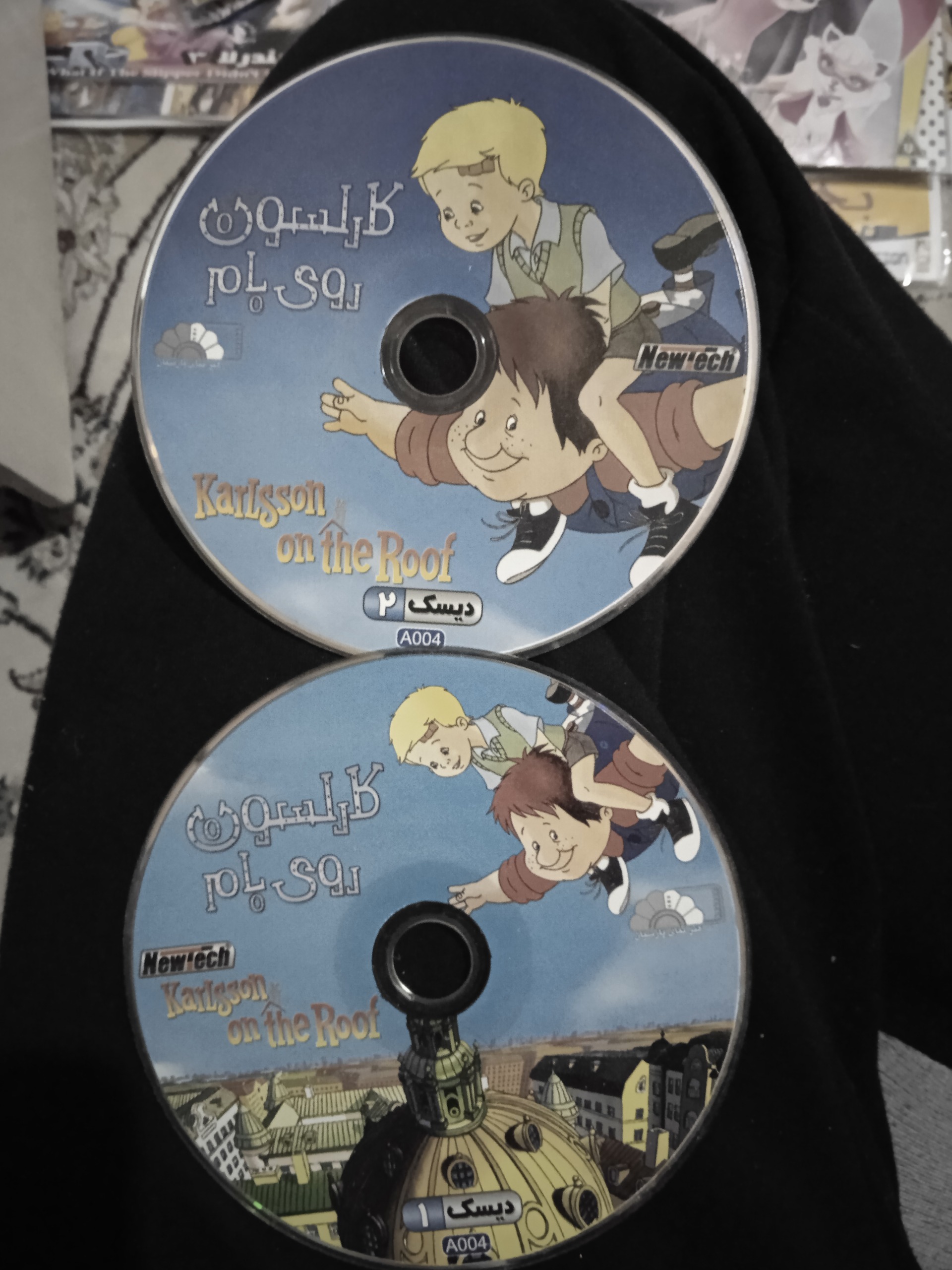 تعدادی دی وی دی کارتن