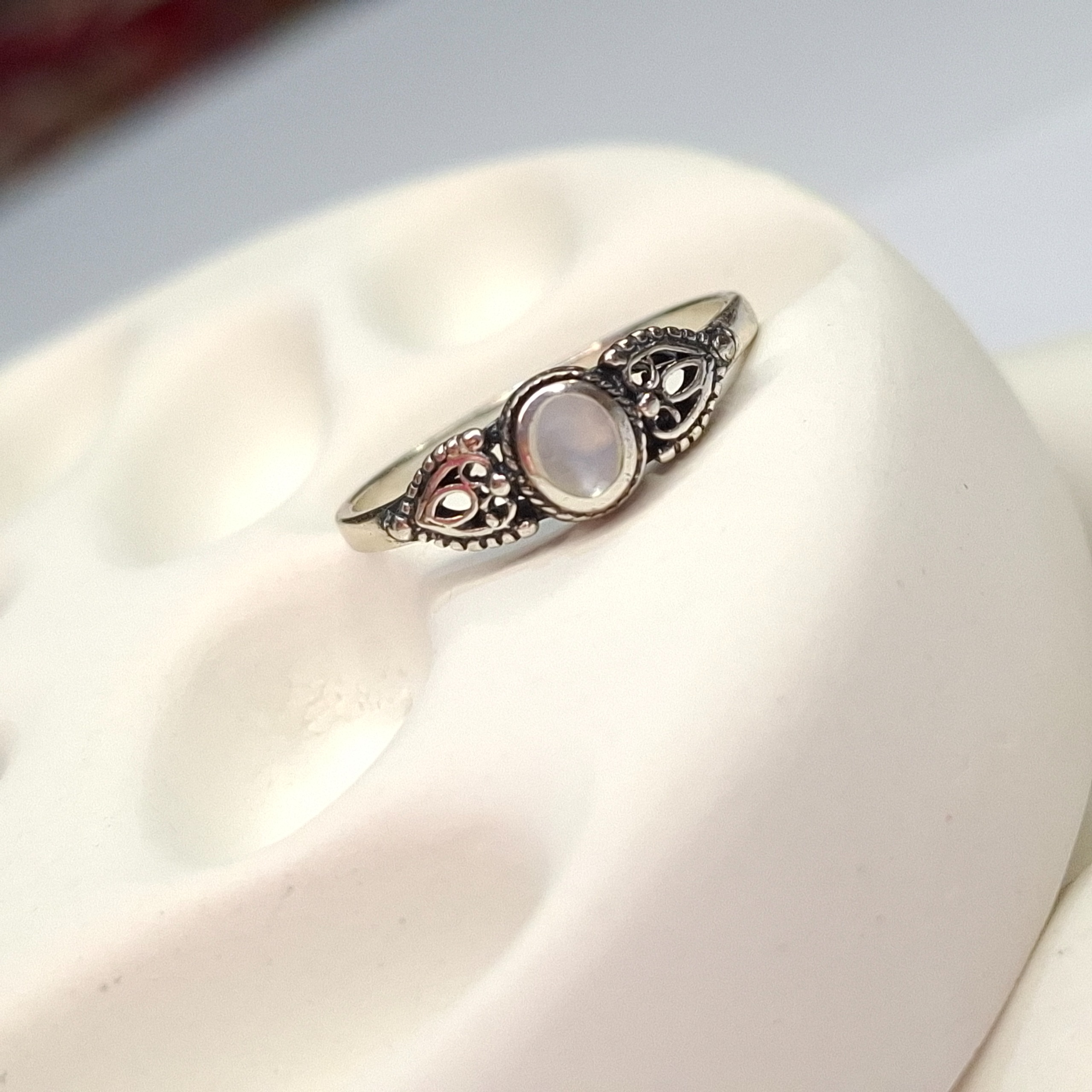 انگشتر نقره مدل سنگ دار برند ای ام آمریکایی