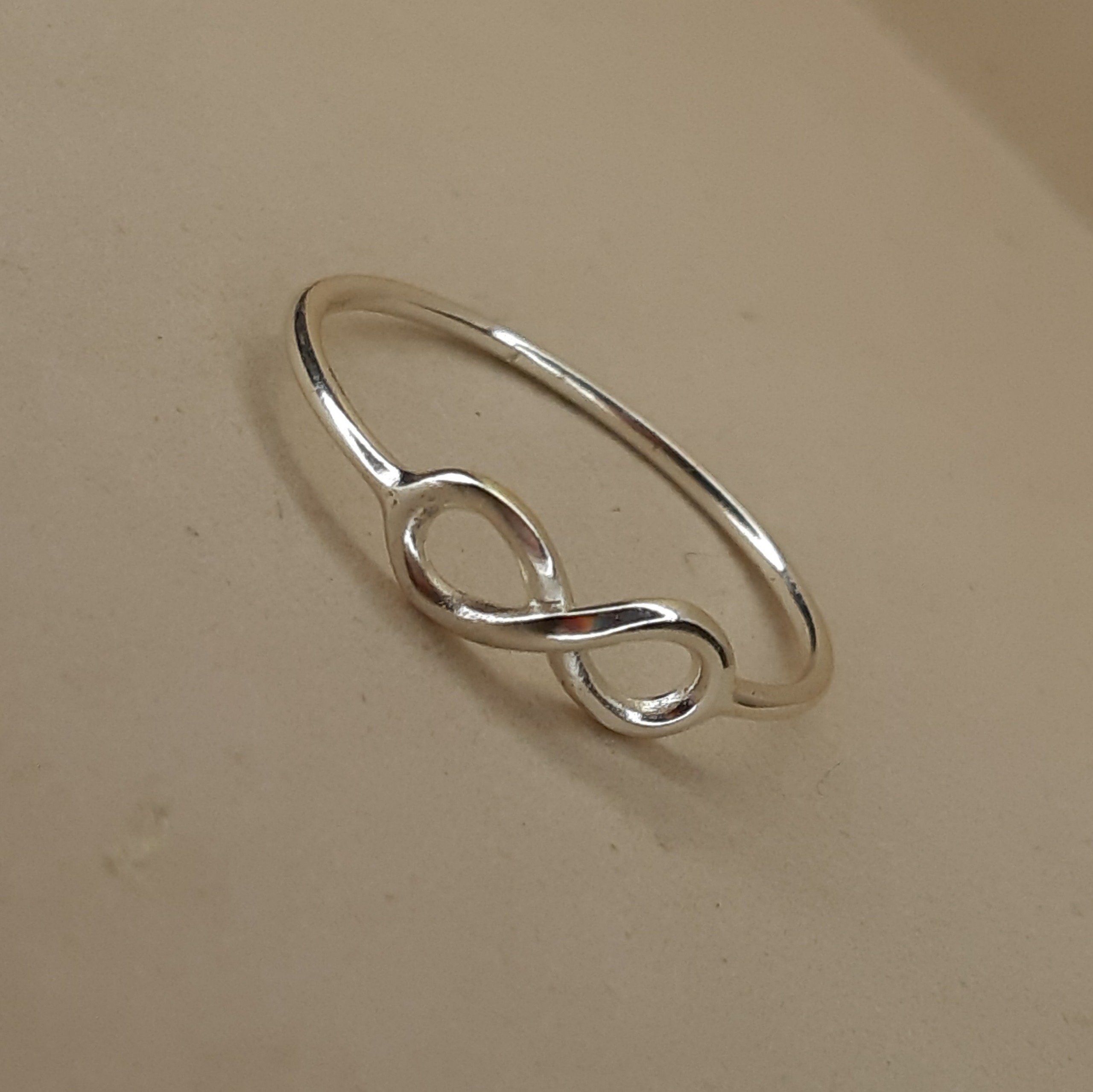 انگشتر نقره مدل بینهایت برند ای ام آمریکایی