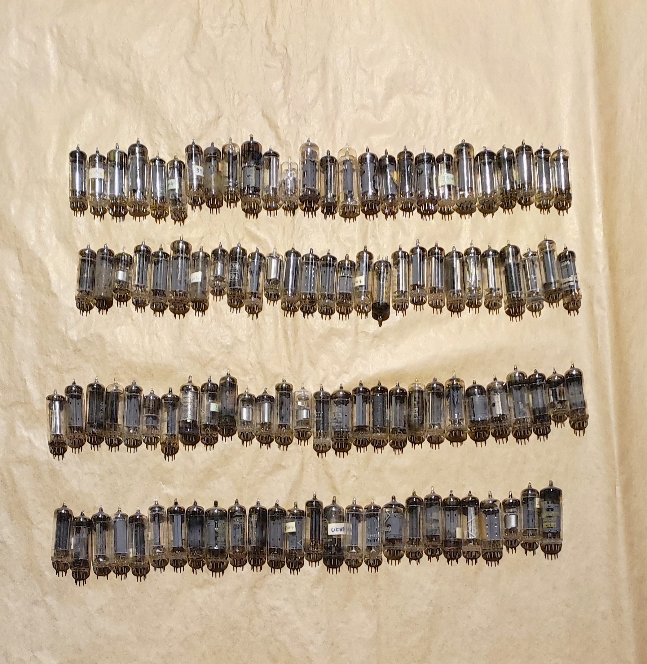 لامپ خلا تعداد 100 عدد یکجا