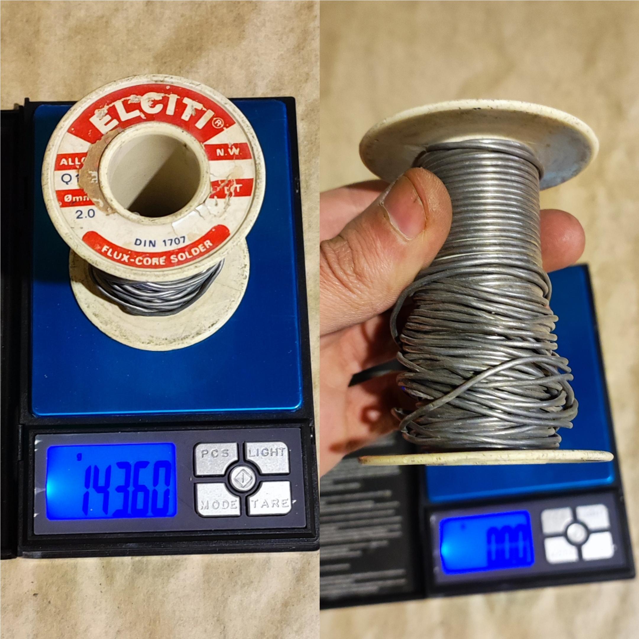 سیم لحیم قلع سنگاپور 140 گرمی قدیمی