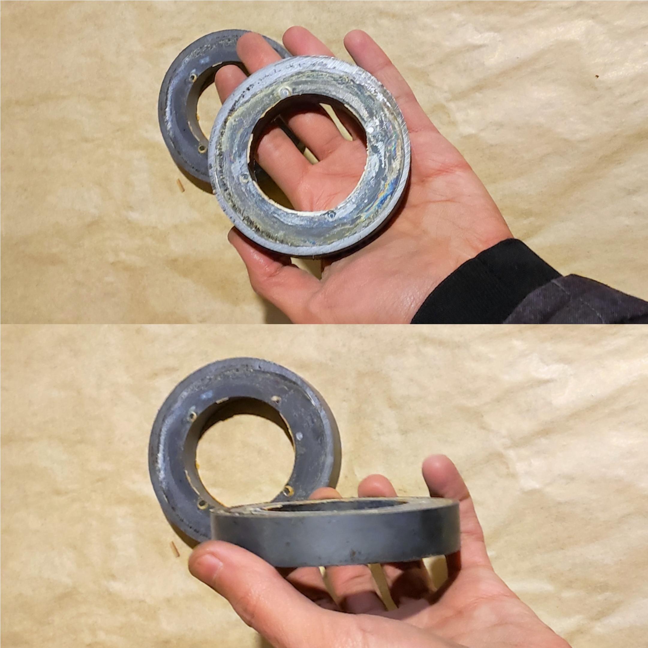 مگنت آهن ربا گرد یک جفت