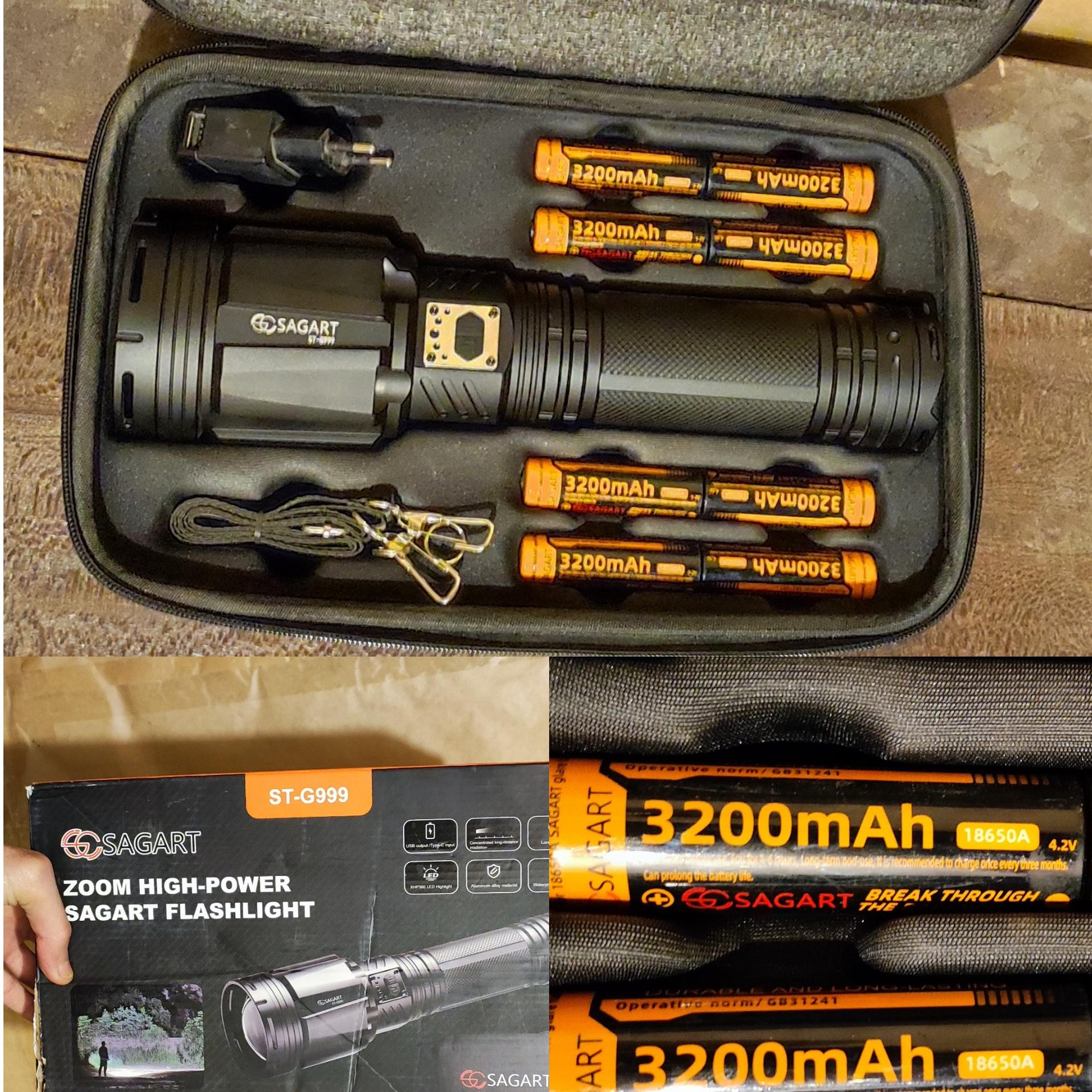 قوی ترین پر نور ترین چراغ قوه زومی جهان نور افکن