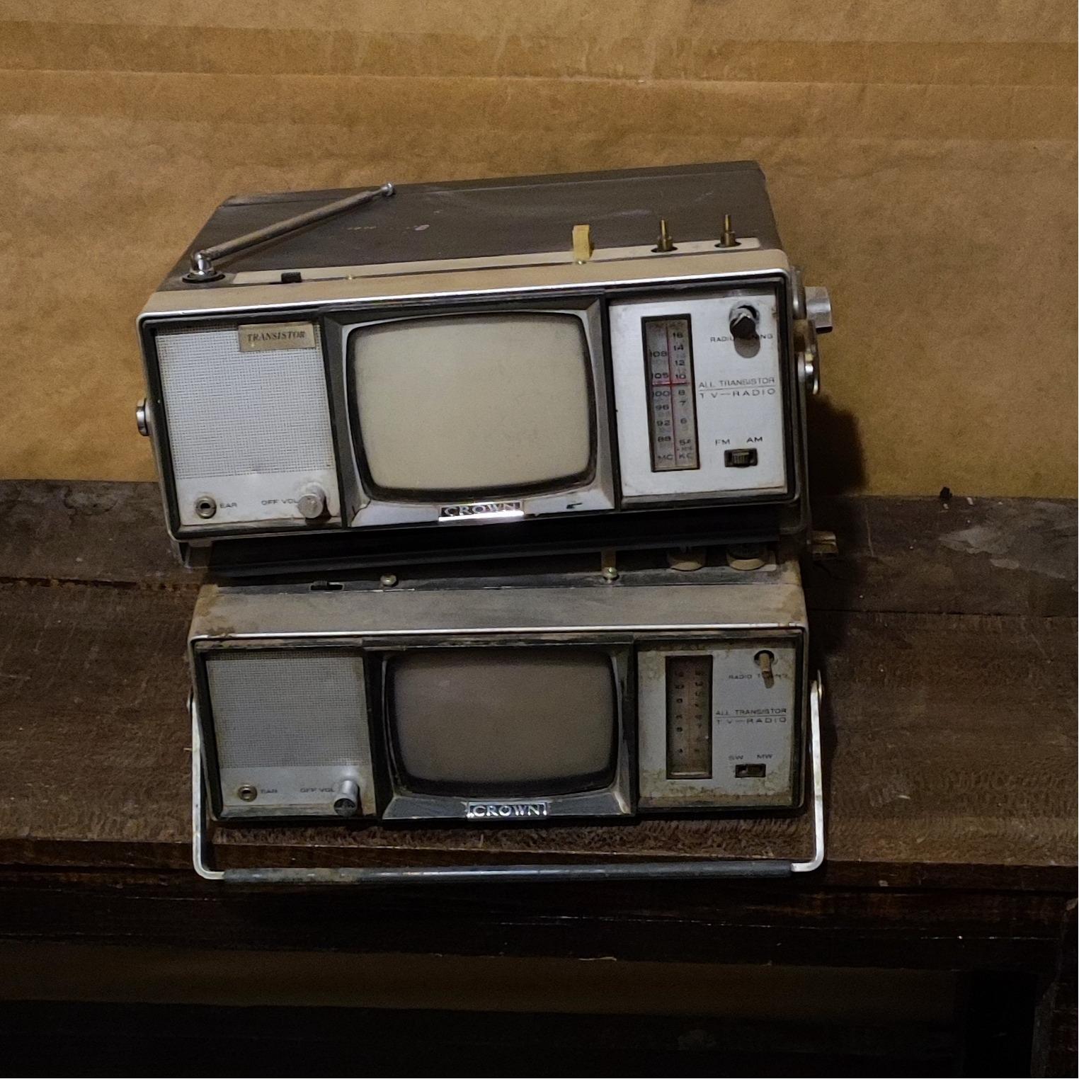 رادیو تلویزیون لامپی قدیمی انتیک عتیقه کوچک